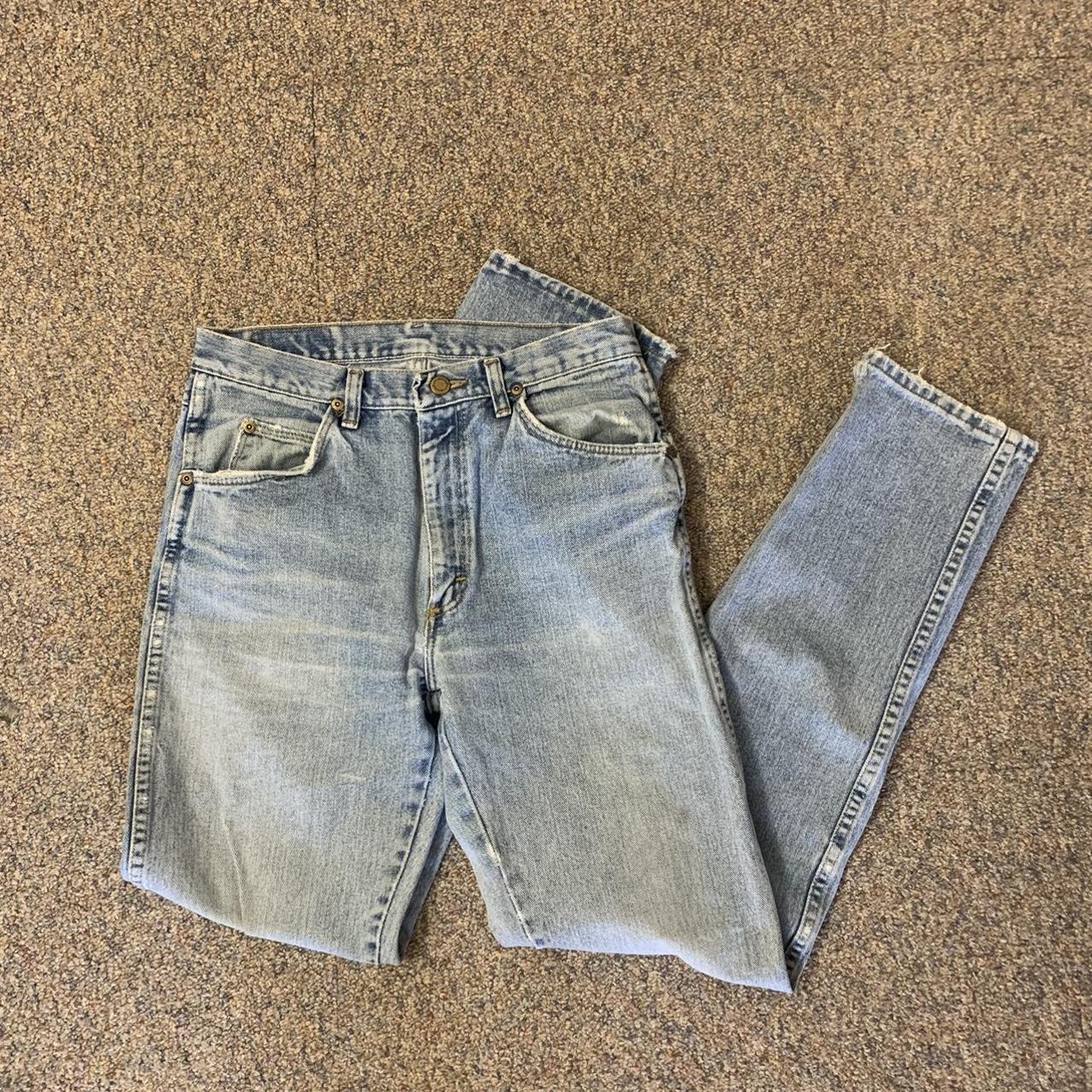 Vintage Ripped Knee Wrangler Jeans - size 31x34 -... - Depop