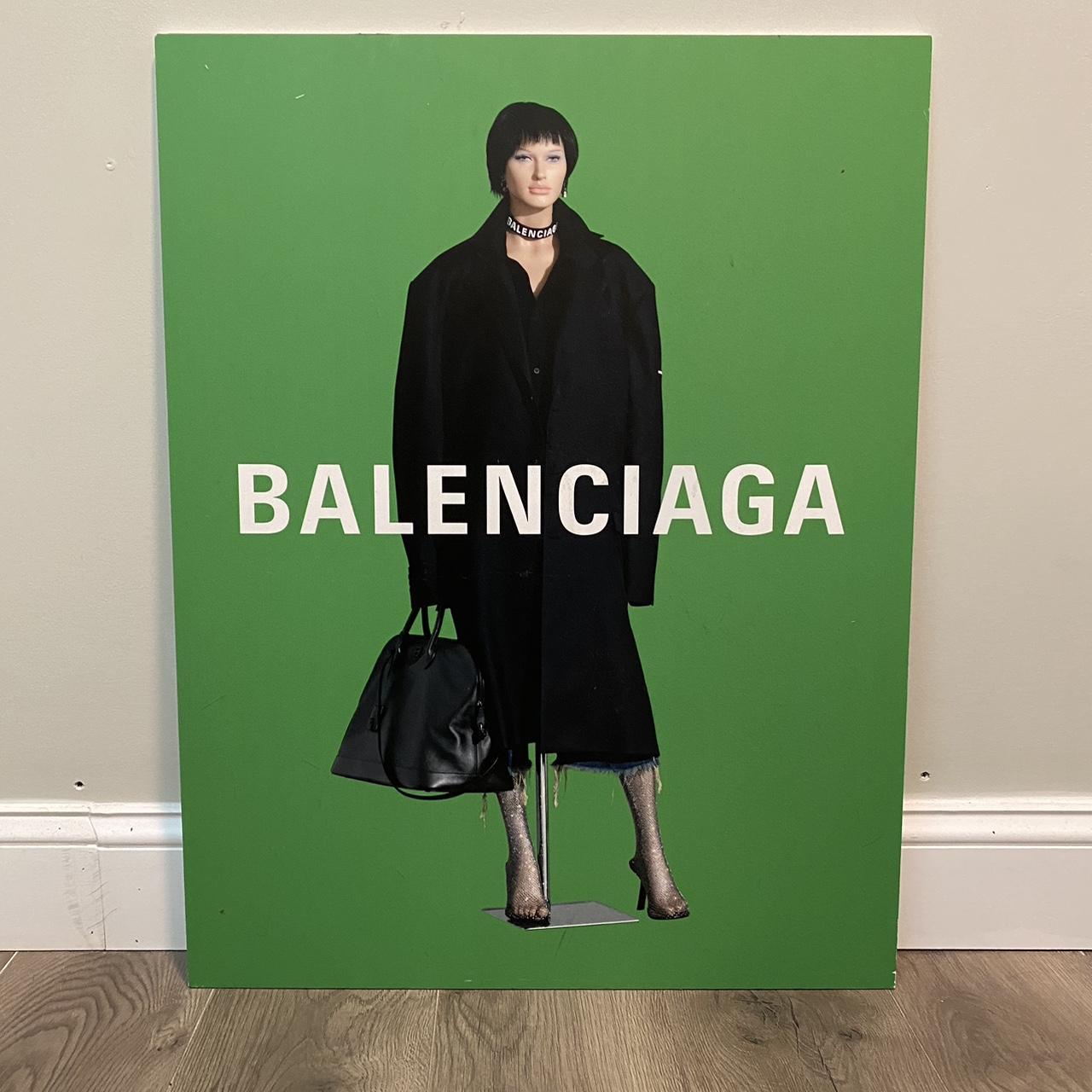 Balenciaga Visual Merchandise wall display art, from... Depop
