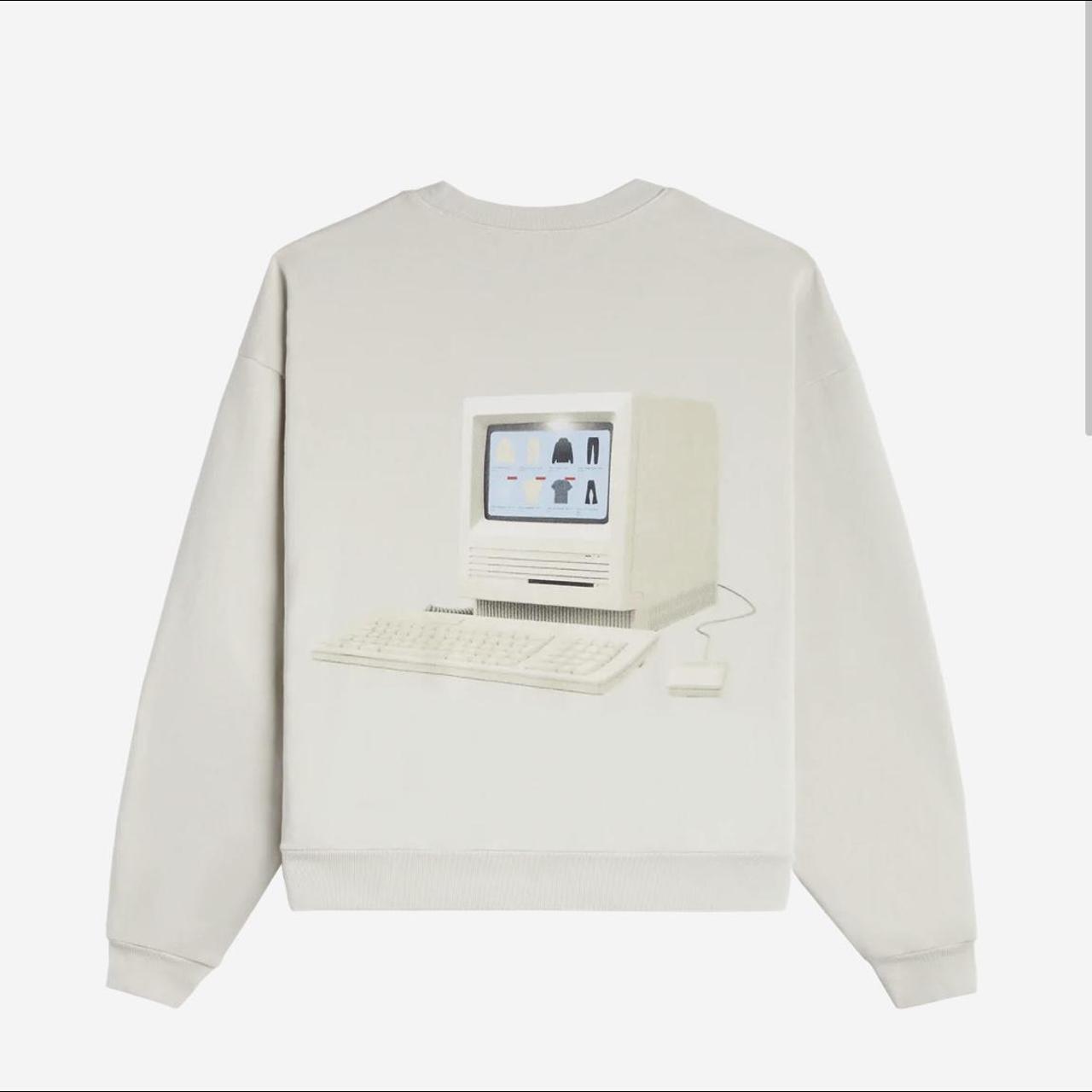 Lonely Ghost Apple Heavy shops Weight Crewneck