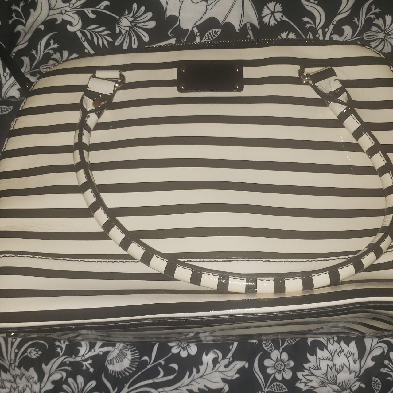Striped Purse, Black and White Stripes Print Small Mini Shoulder Bag V –  Starcove Fashion