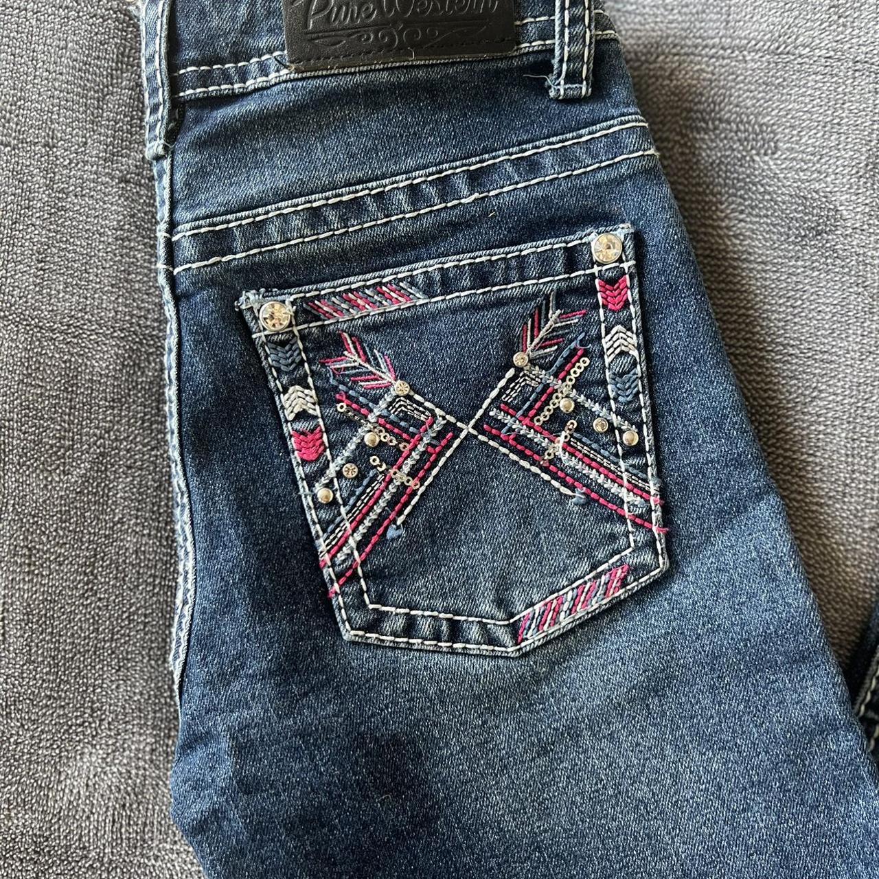 Almost new pure western kids jeans size 8. Perfect... - Depop