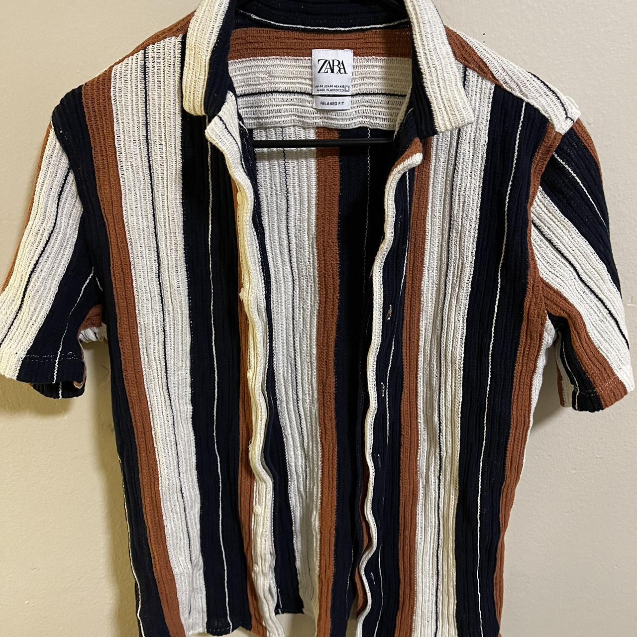 Men’s Zara button up Worn once Fits more slim fit... Depop