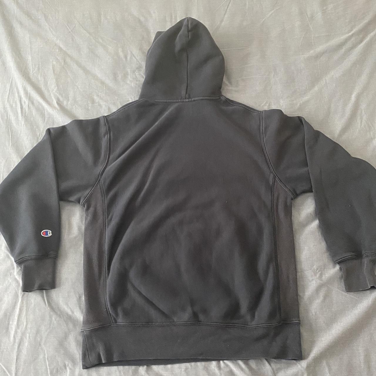 Navy Champion Reverse Weave Hoodie Champion... Depop