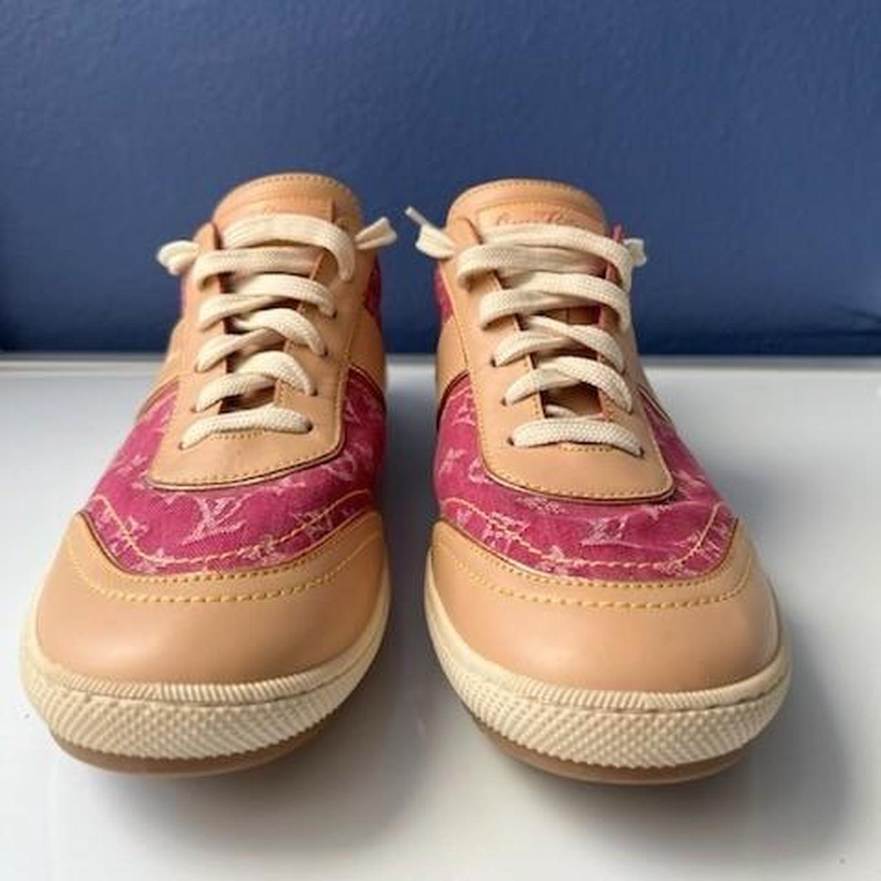 Louis Vuitton Mini Lin Canvas and Leather denim - Depop