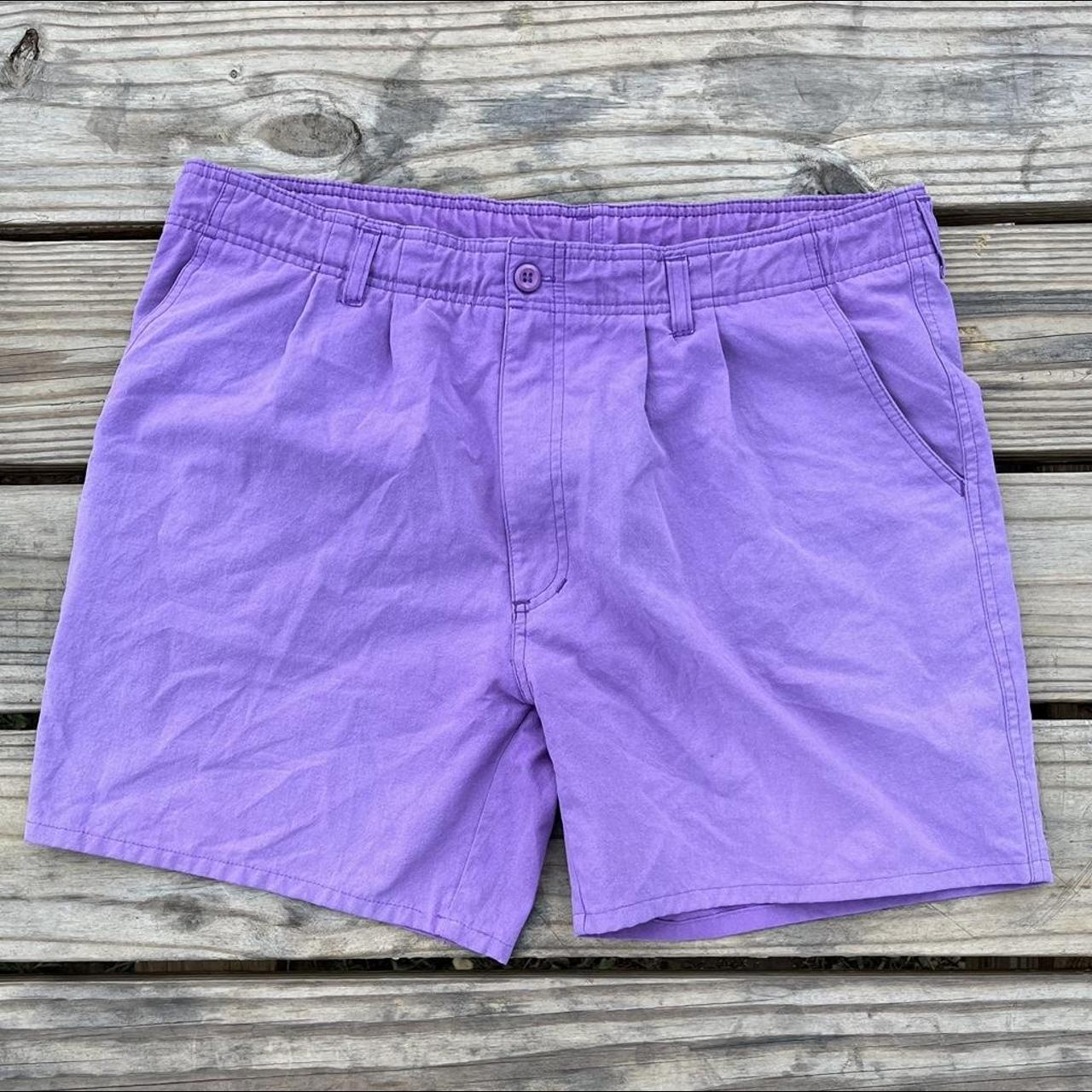 BRAVEST STUDIOS PURPLE LV LAKERS SHORTS SIZE - Depop