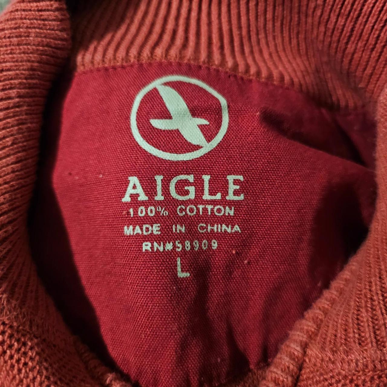 Aigle Men's Sweater - Red - L – AIGLE Men's Red C… - image 4