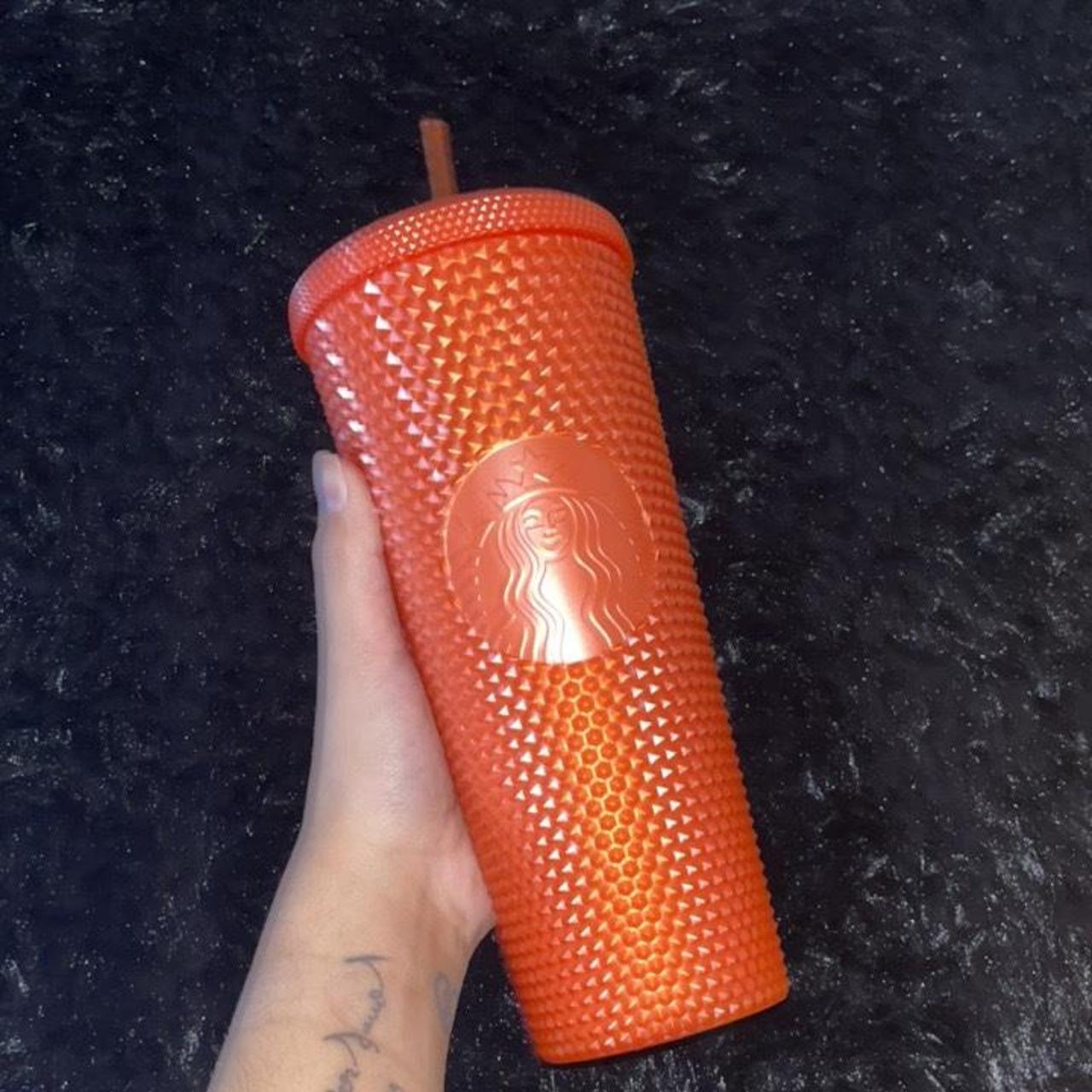 🧡Summer Vibes!🧡 Orange Studded Starbucks - Depop