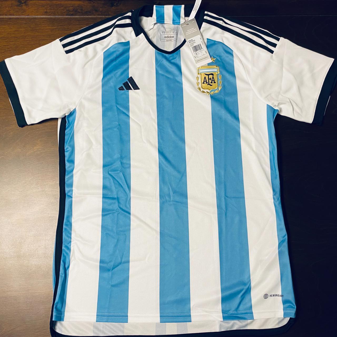 Argentina Messi World Cup 2022 Jersey World cup - Depop