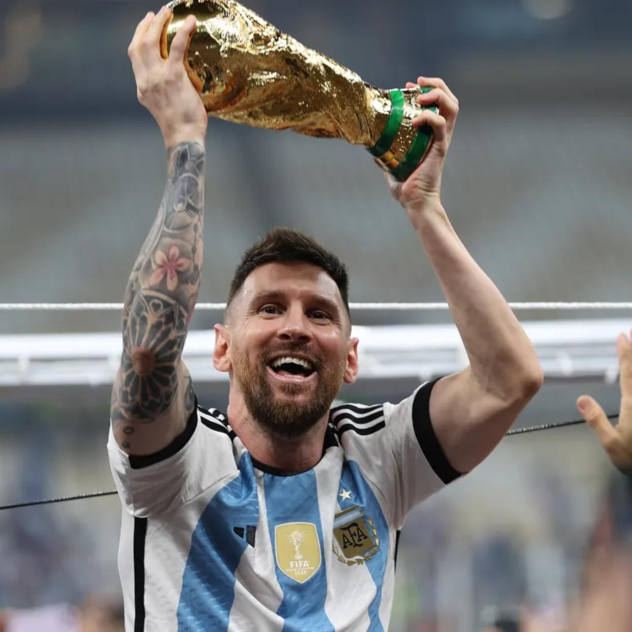 Adidas World Cup 2022 Messi Argentina 3 stars Jersey - Depop