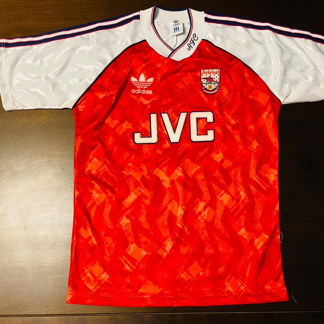 Photo1: Arsenal 1992-1994 Home Shirt adidas JVC - Football Shirts,Soccer  Jerseys,Vintage Classic R…