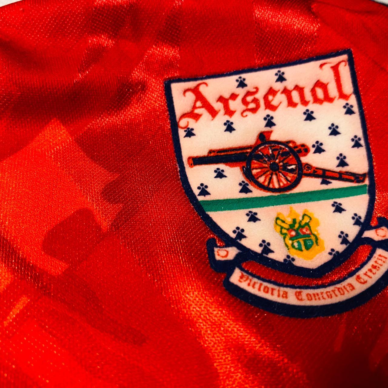 1992-1994 Arsenal JVC home shirt. Vintage Adidas. - Depop