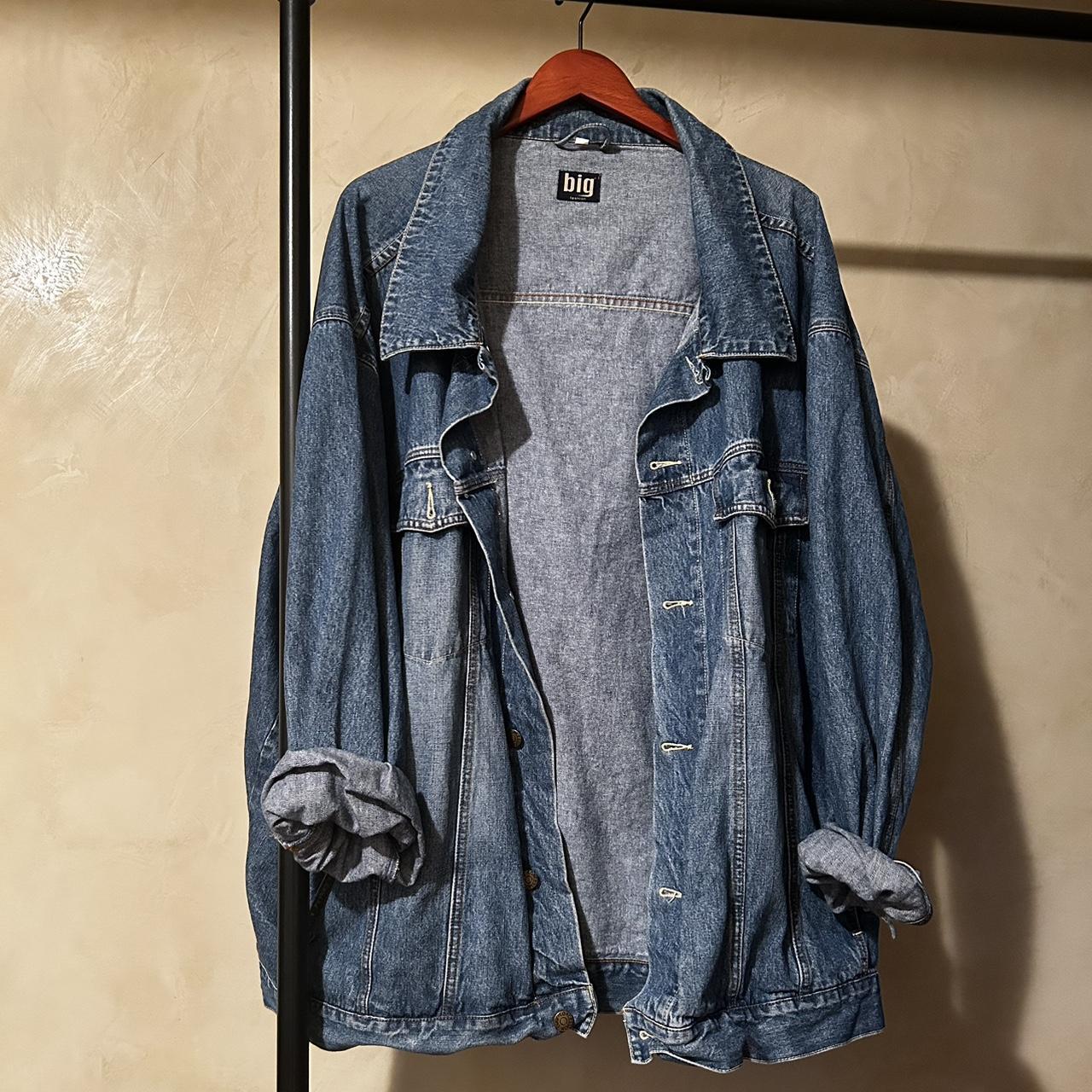 Oversized Jean Jacket! Worn a bit taken very well... - Depop