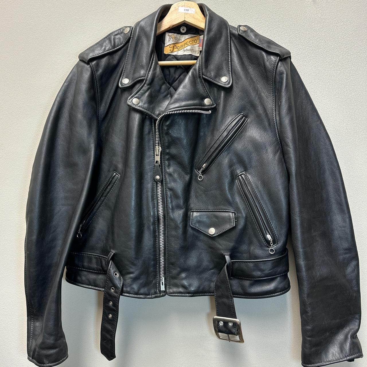 RARE Vintage 80s Perfecto Schott 618 Leather... - Depop