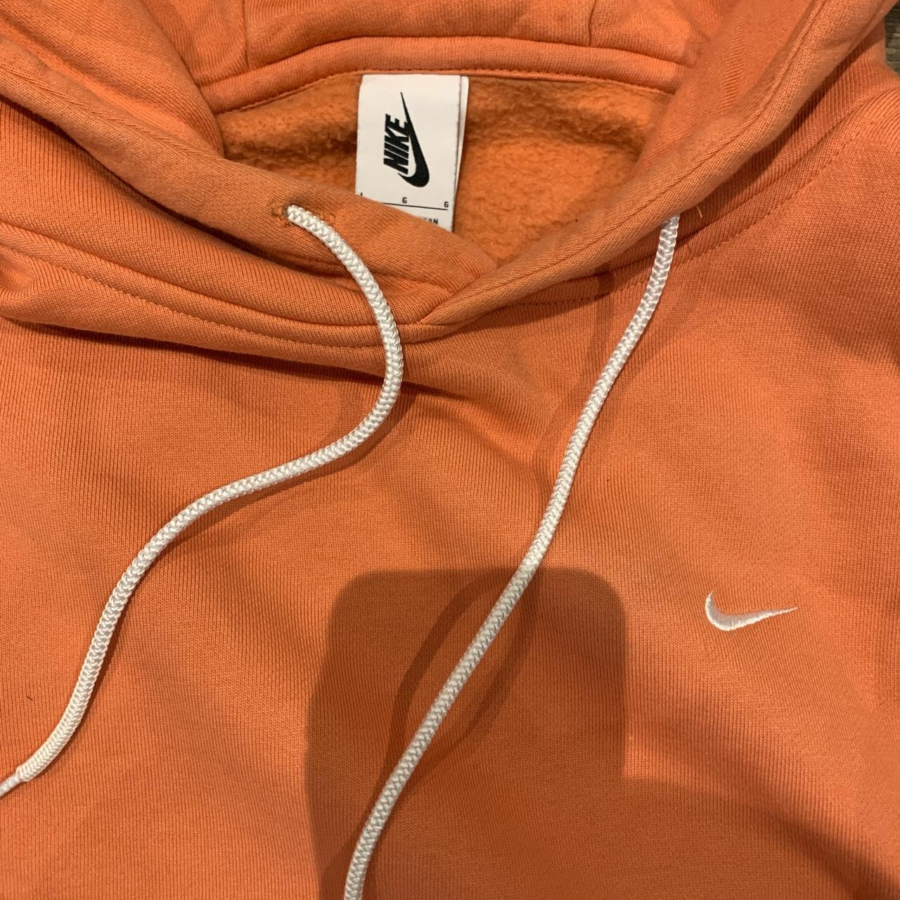 NIKE SOLO SWOOSH NRG PREMIUM ESSENTIALS HOODIE PEACH... Depop