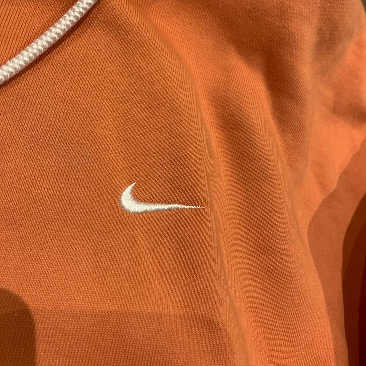 NIKE SOLO SWOOSH NRG PREMIUM ESSENTIALS HOODIE PEACH... Depop