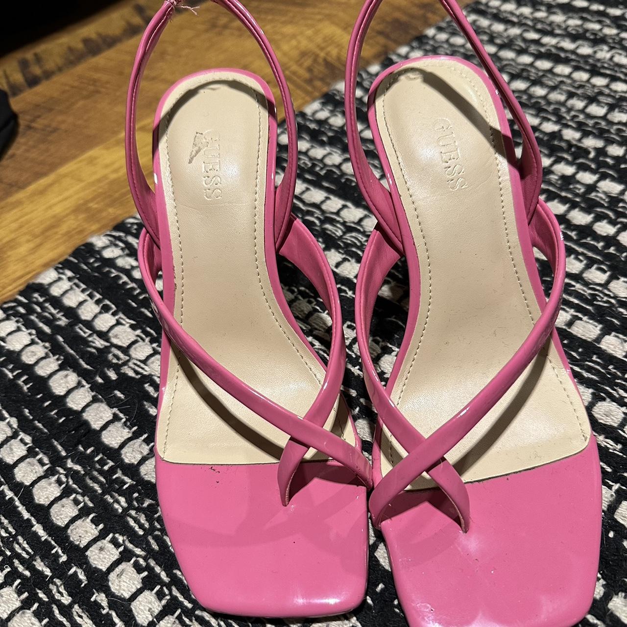 Guess Women's Pink Mules | Depop