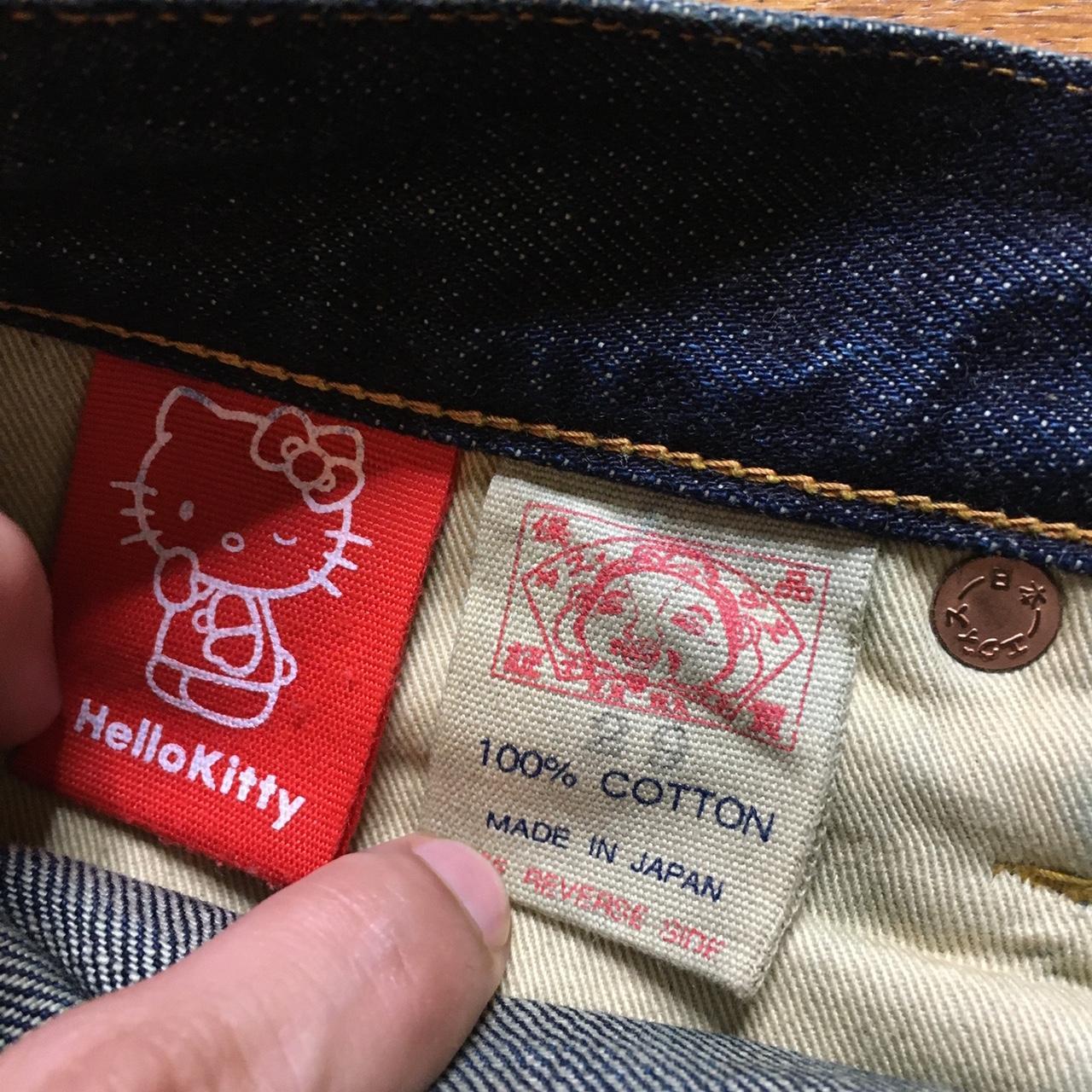 Hello Kitty Evisu Japanese Denim Size 29 Outseam -... - Depop