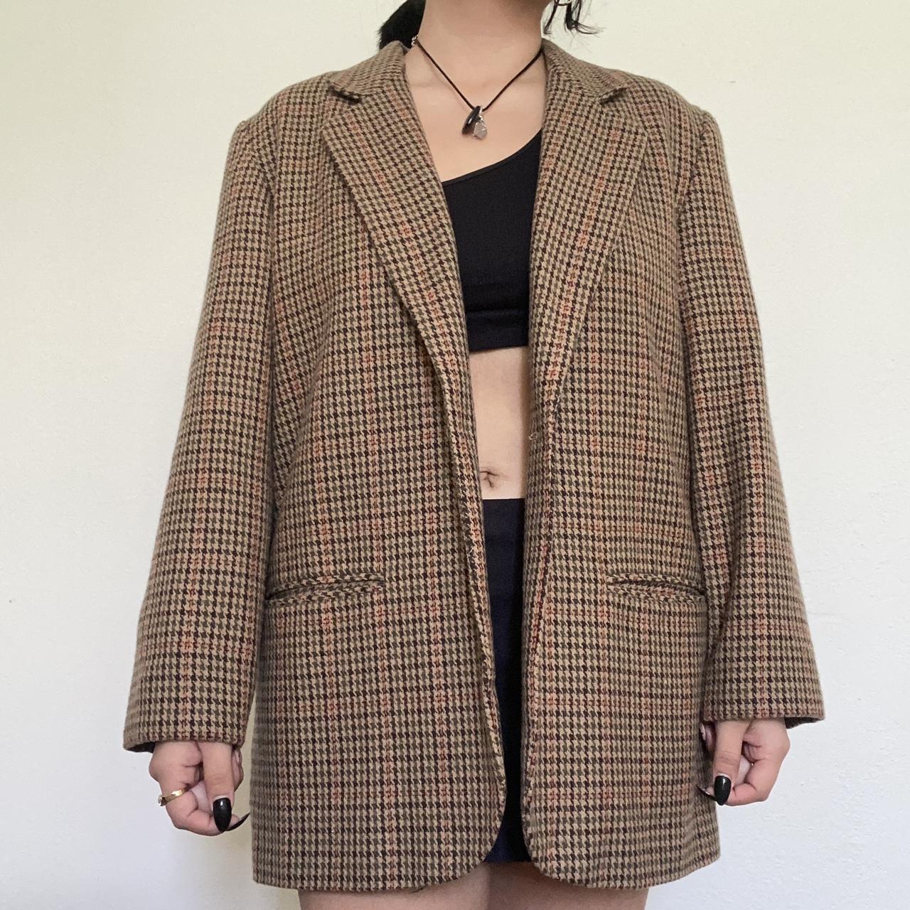 Zara Women S Brown And Black Jacket Depop