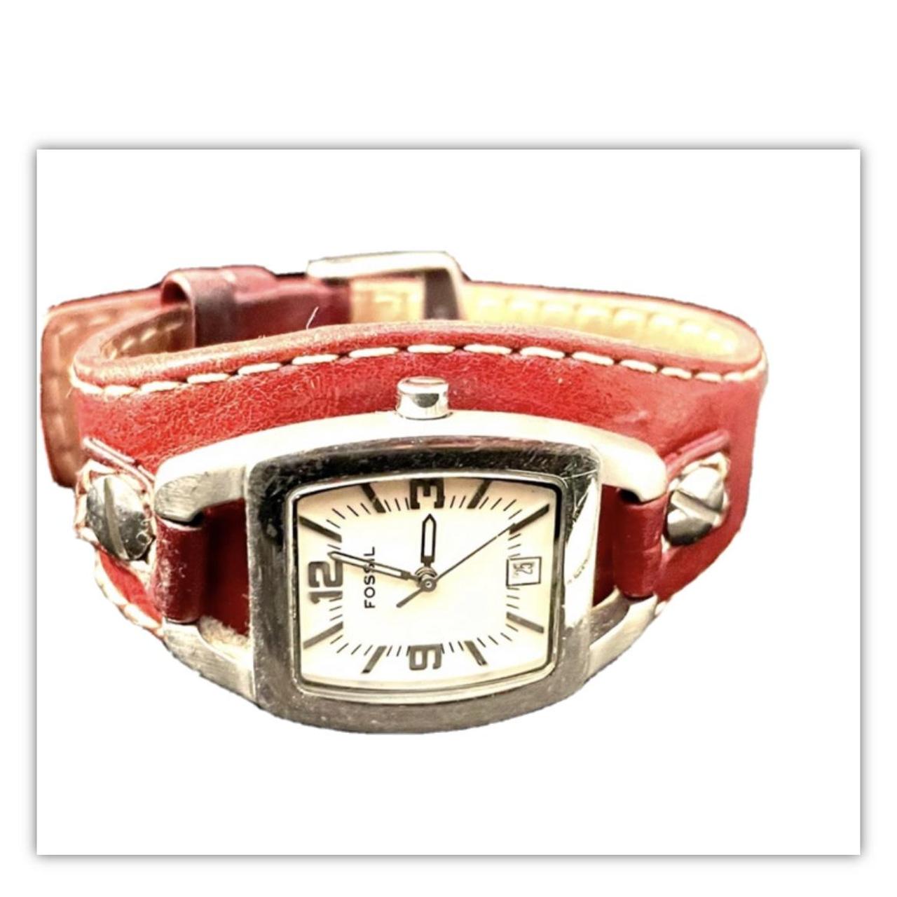 Fossil hot sale watch burgundy