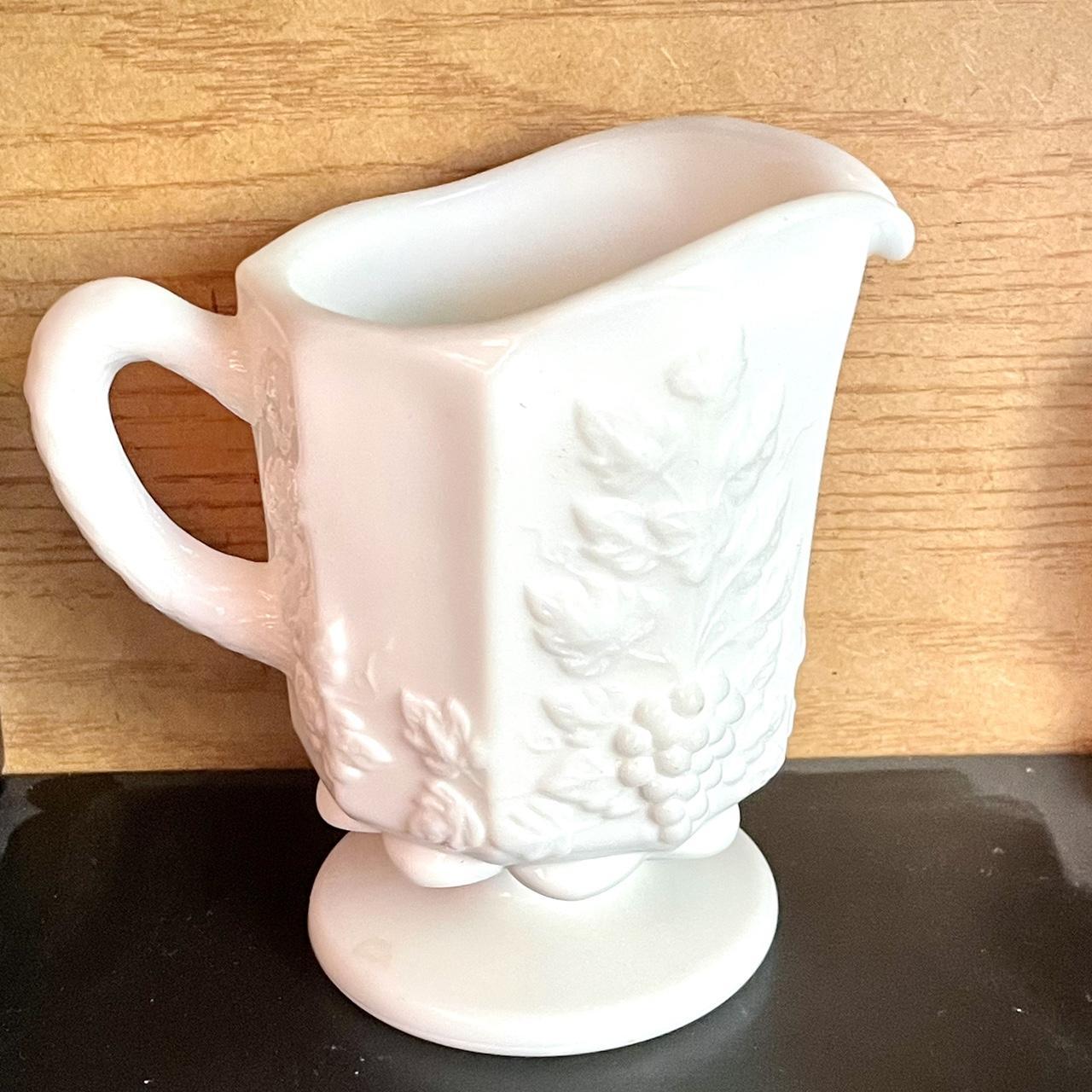 Westmoreland Grape Paneled Milk Glass Pitcher