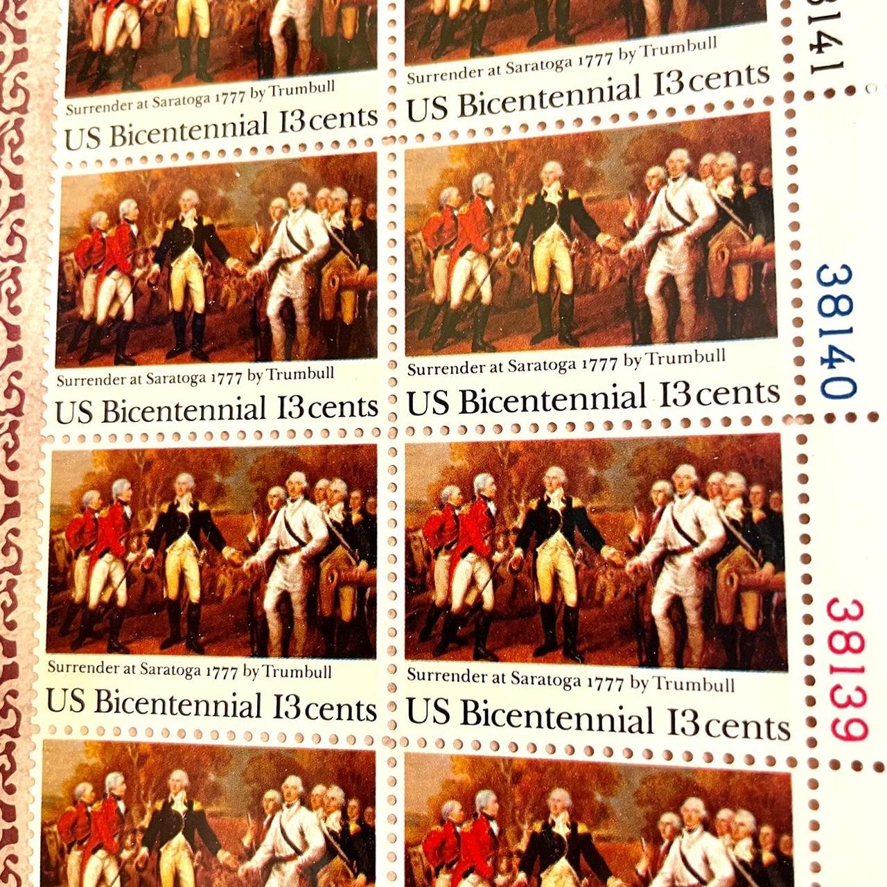 This stamp sheet of 16 stamps commemorates the Depop