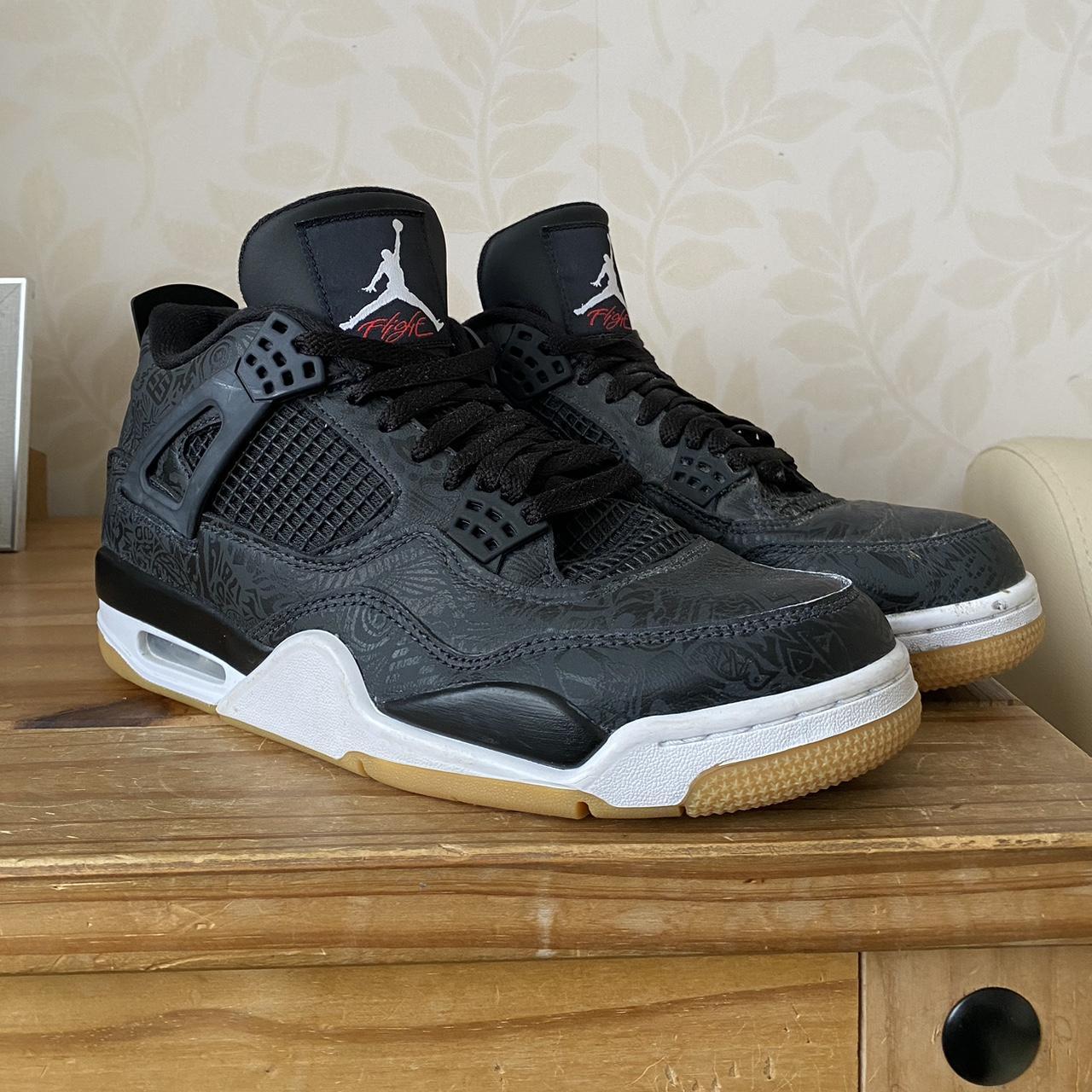jordan retro 4 laser black