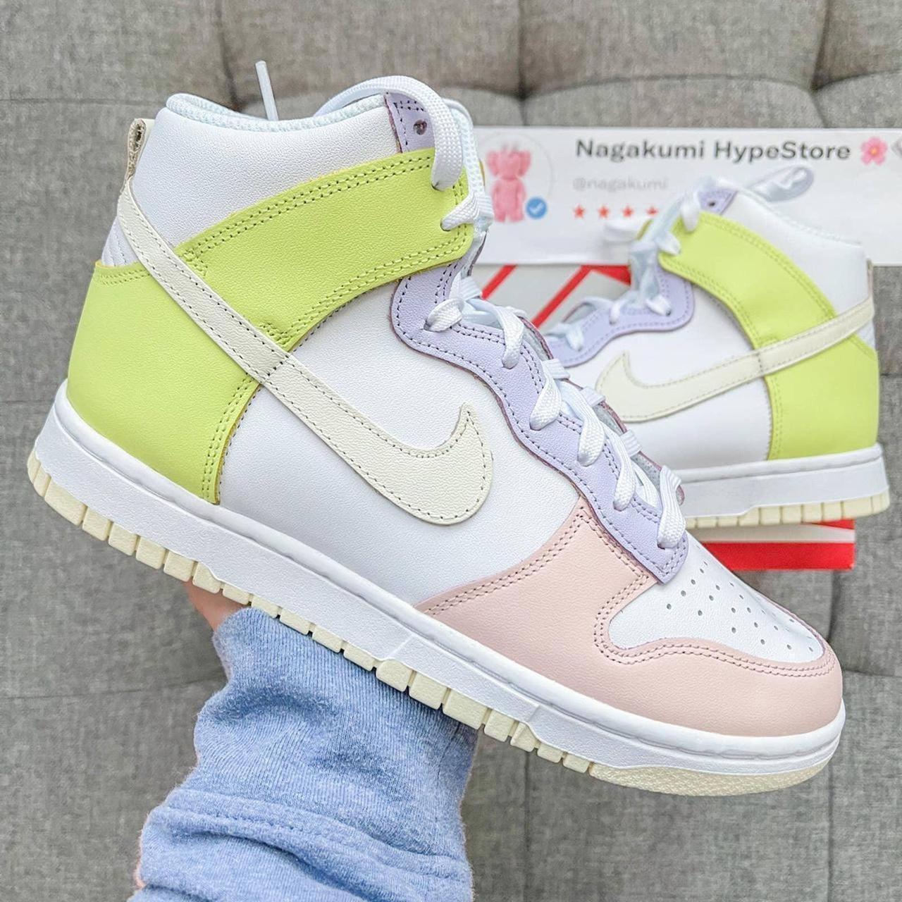 🌸🍡 Nike dunk high pastel shoes 🌸 new release +... - Depop