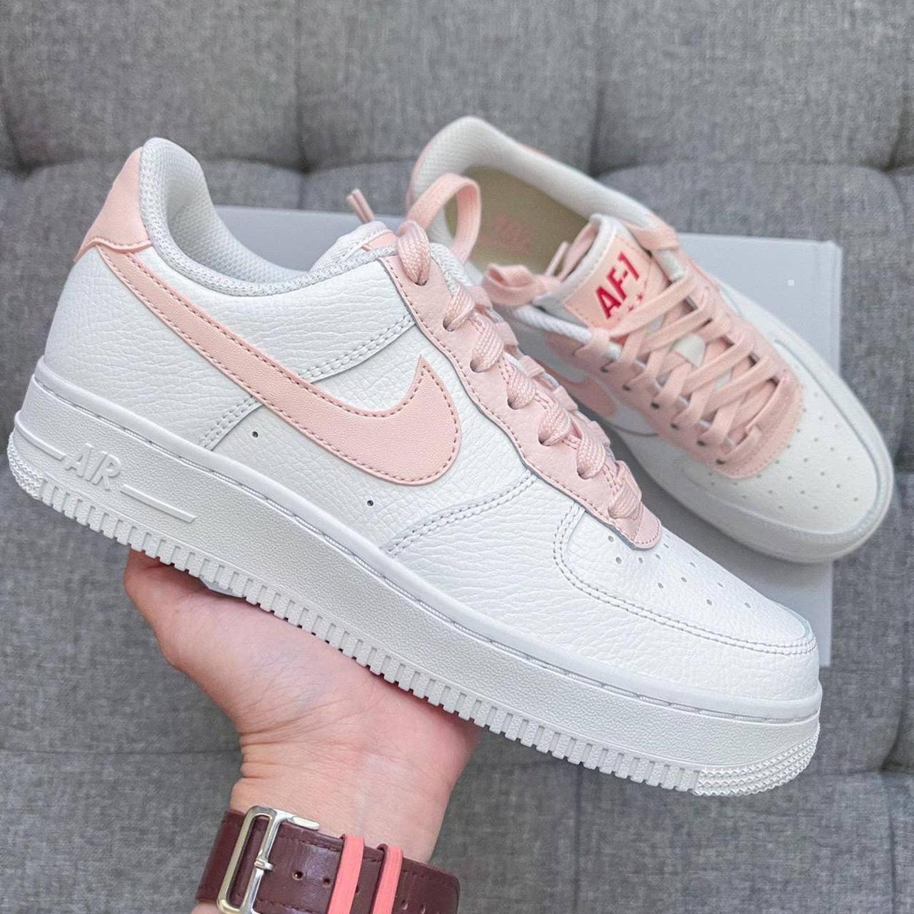 Air Force 1 white strawberry shortcake 🍓🍰 women's... - Depop