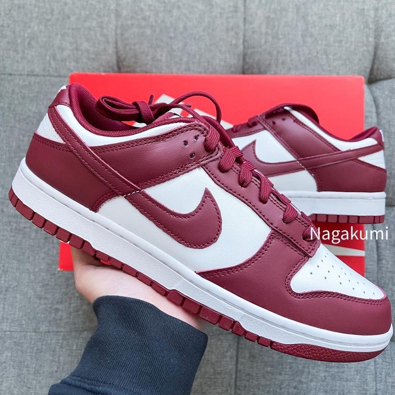 dunk low retro red white