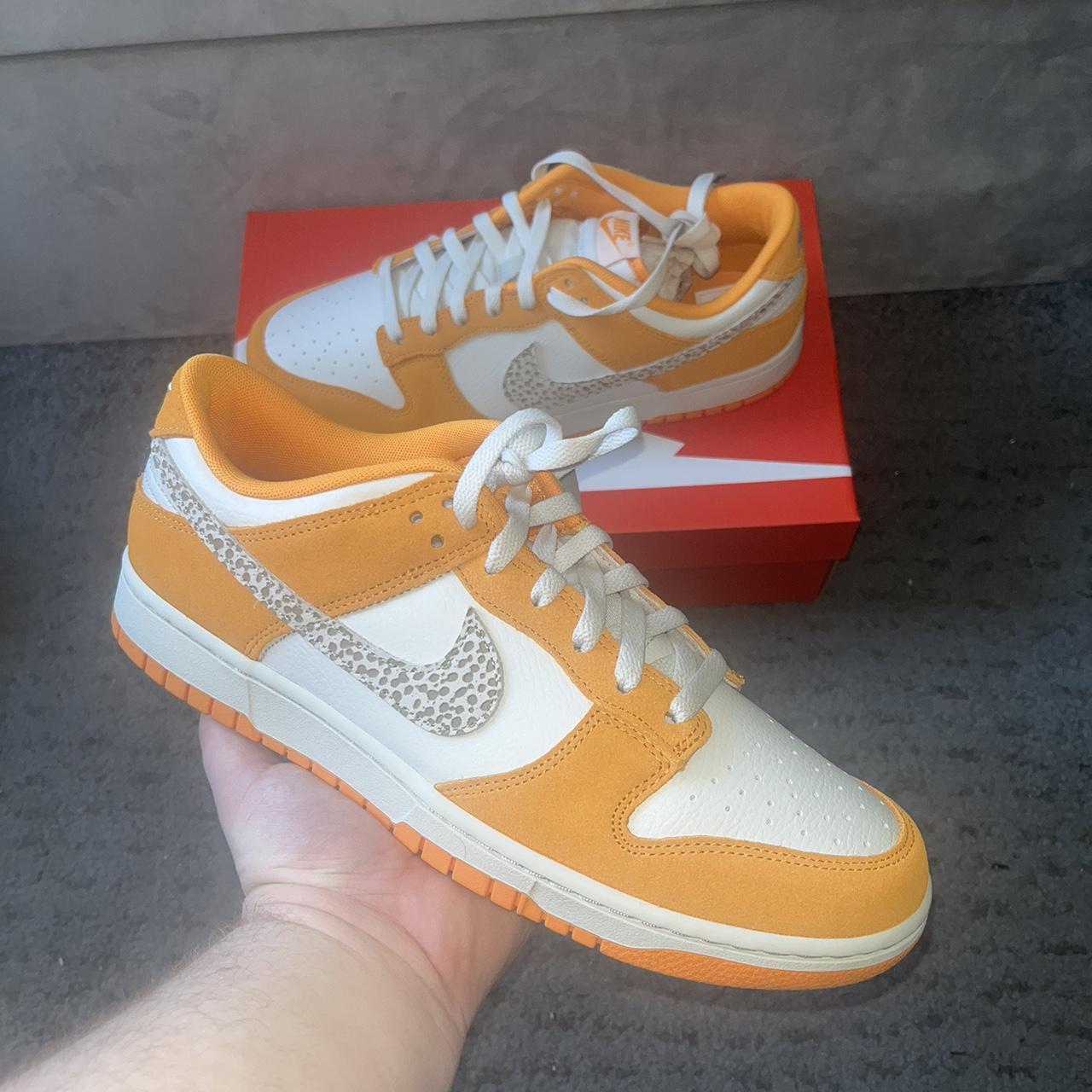 Nike Men's Orange Trainers | Depop