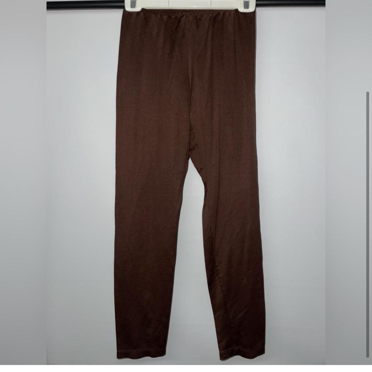 Brown Fruit of The Loom Capris leggings Size... Depop
