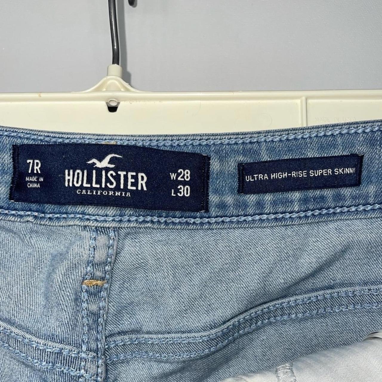 Hollister High Rise Super Skinny Jeans Size 7R In... - Depop