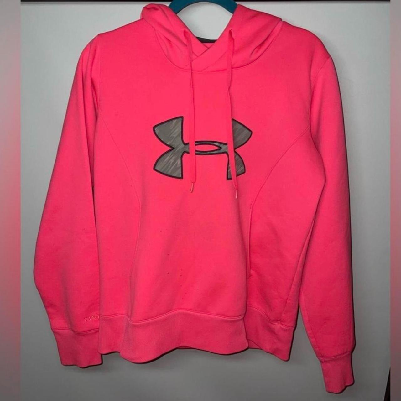 Under Armour Pink Women's Storm Hoodie Breast Cancer... - Depop