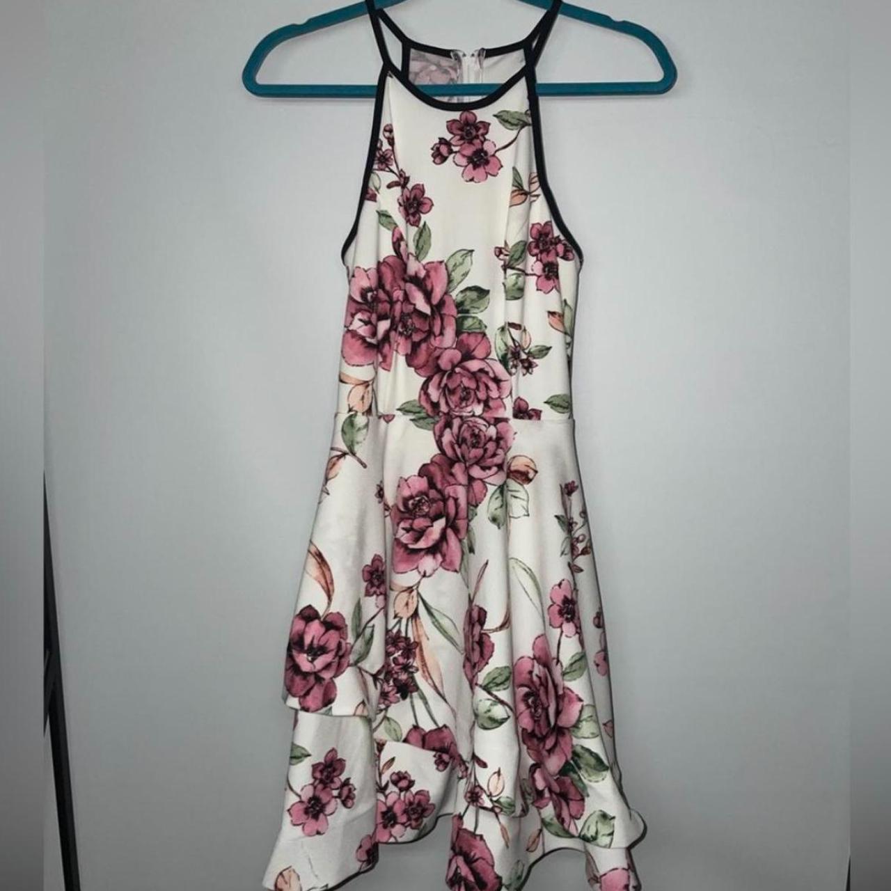 B Darlin Floral Dress Size 9/10 Worn Once In great... - Depop