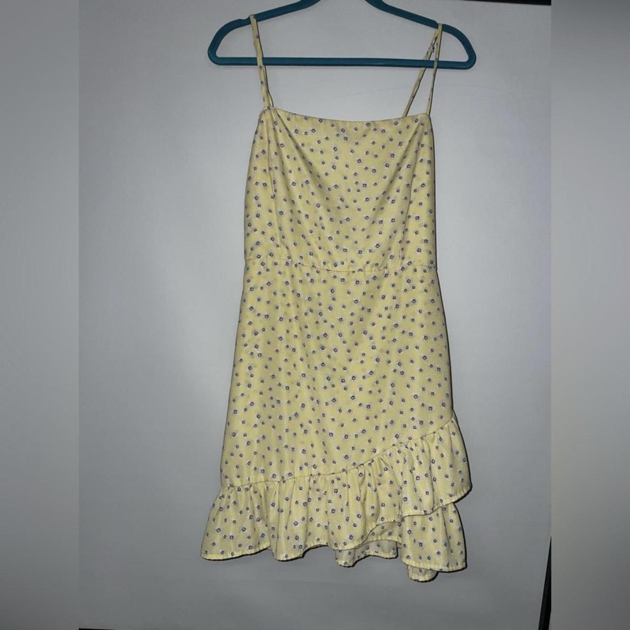 Rue 21 Yellow Sundress With Daisy Designs Size... - Depop