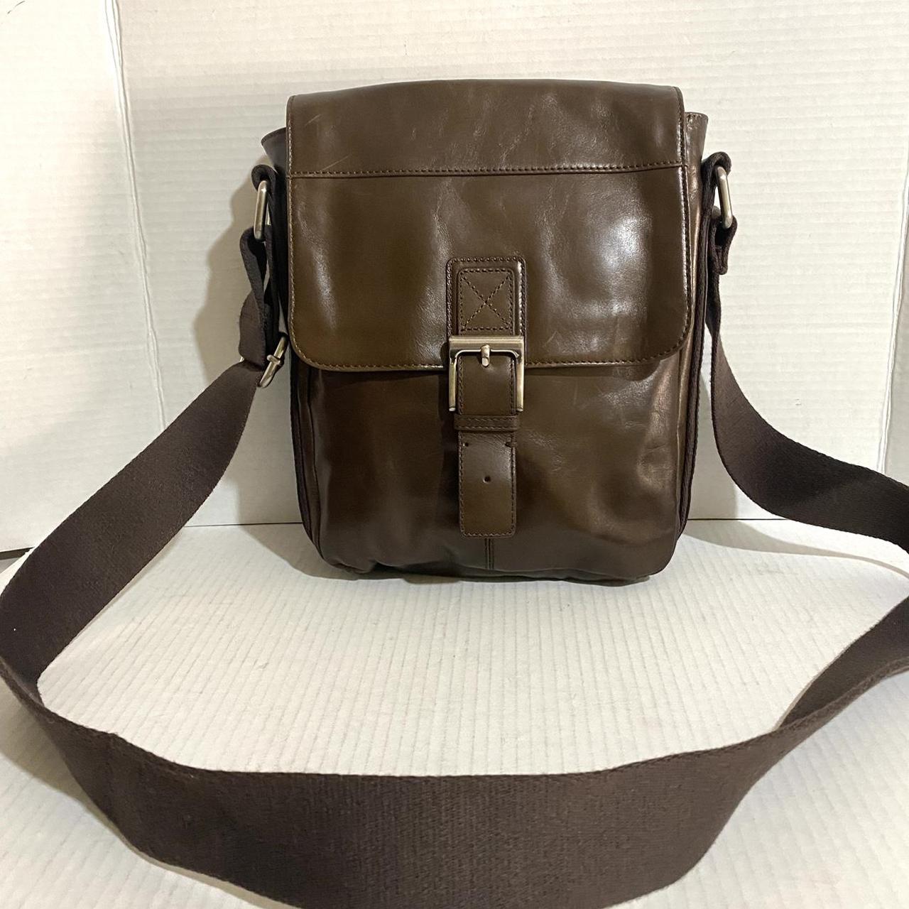 Fossil leather newest messenger bags