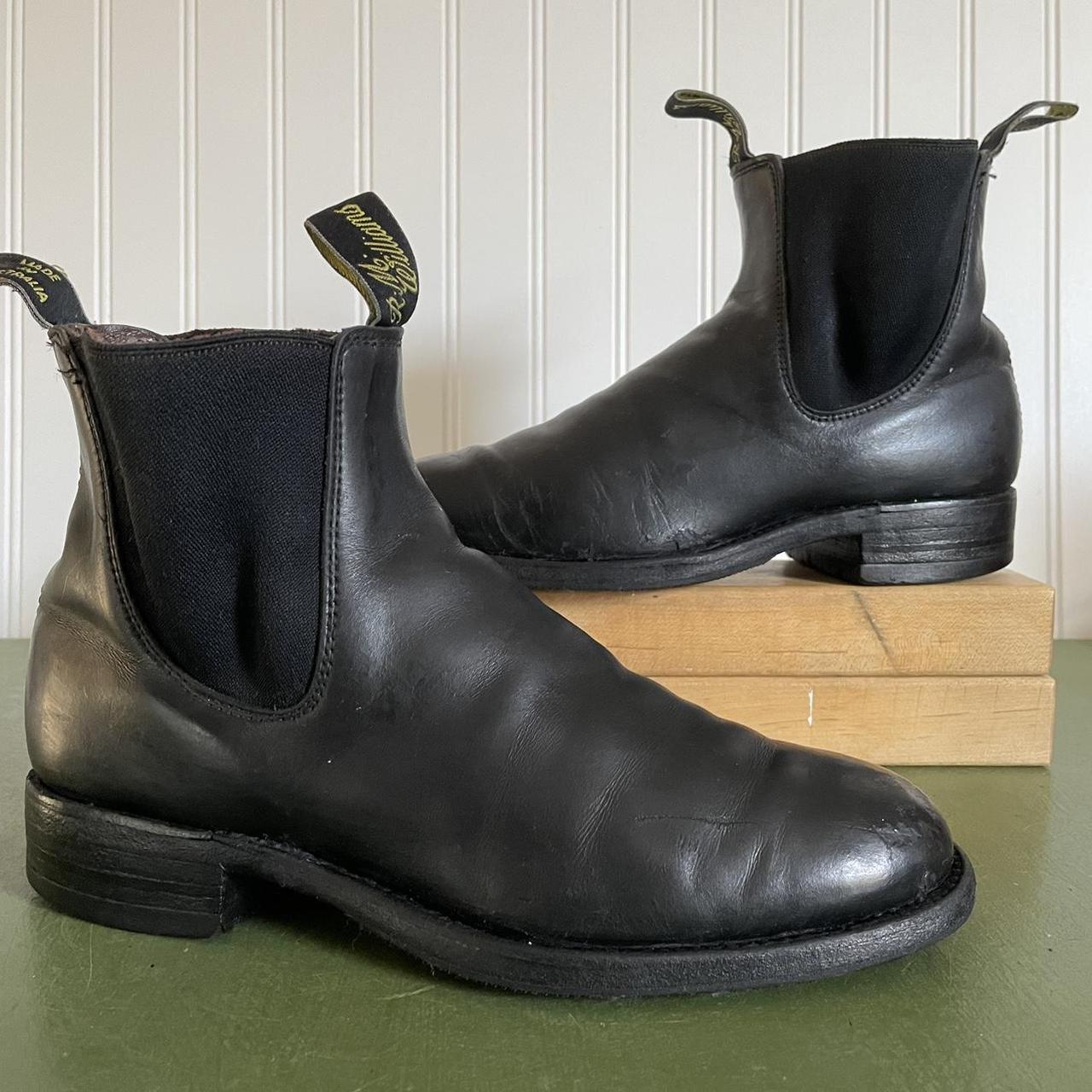 RM Williams Women's Black Boots Depop