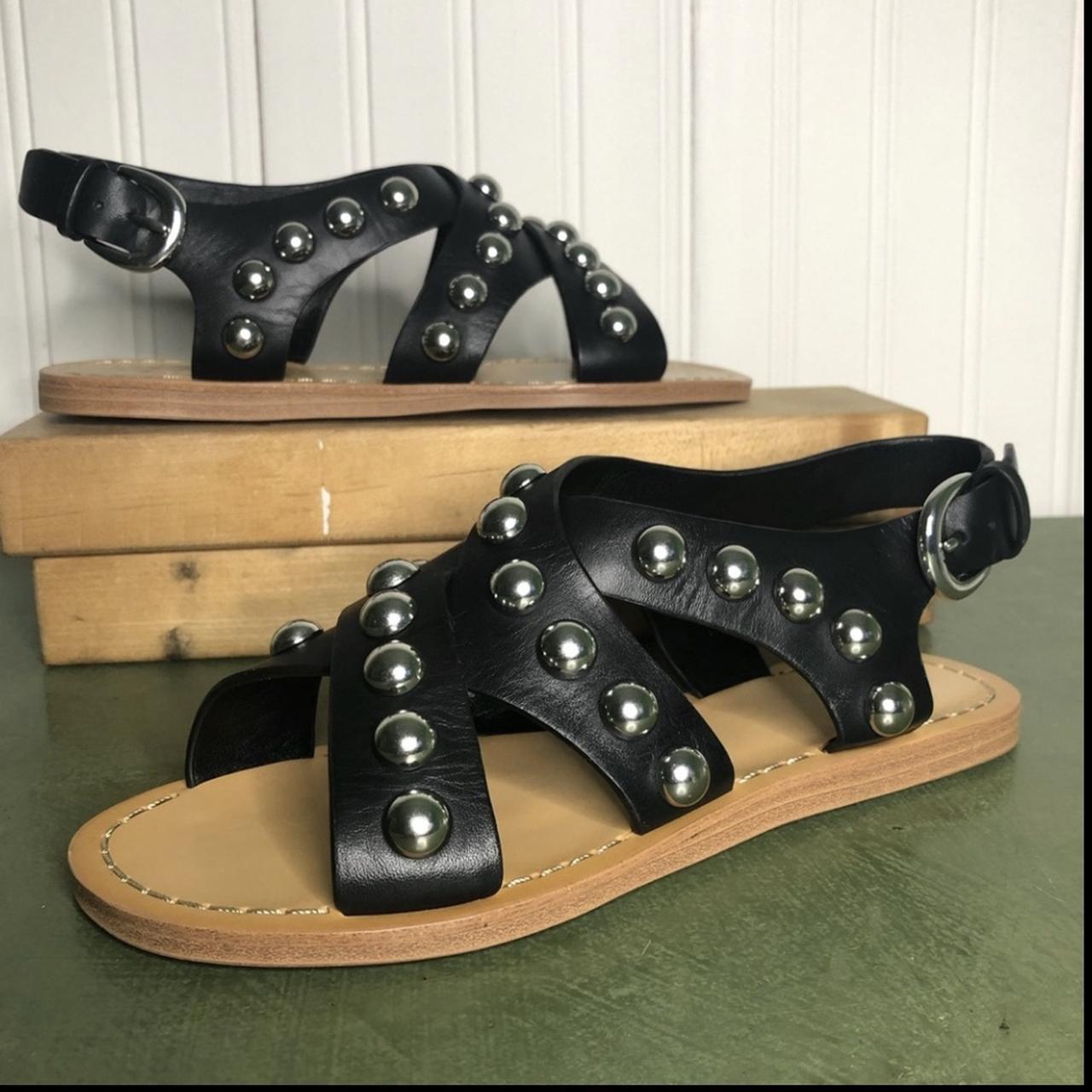 Marc Fisher Prancer studded crisscross sandals New Depop