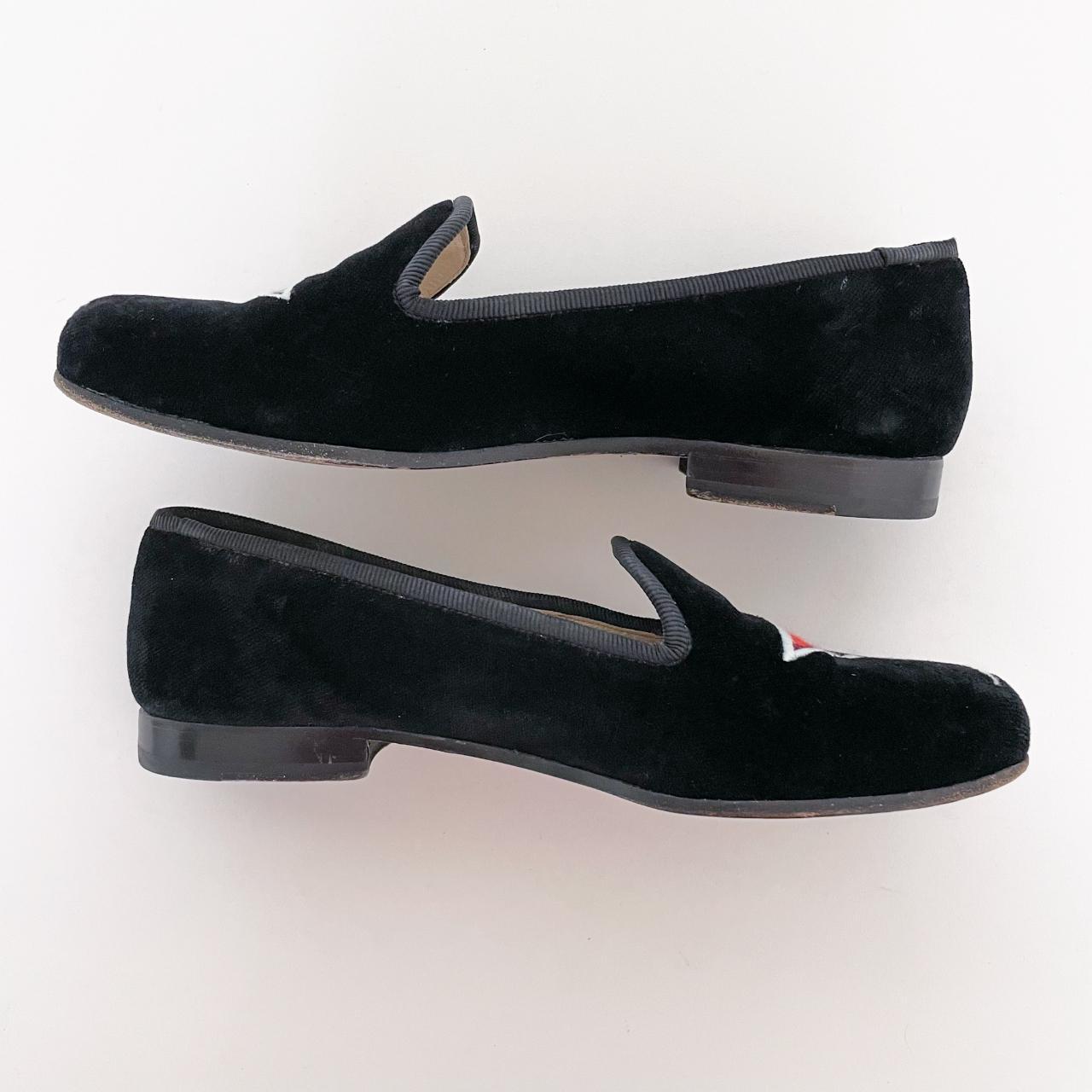Stubbs & Wootton Women's Martini Loafers in black... - Depop
