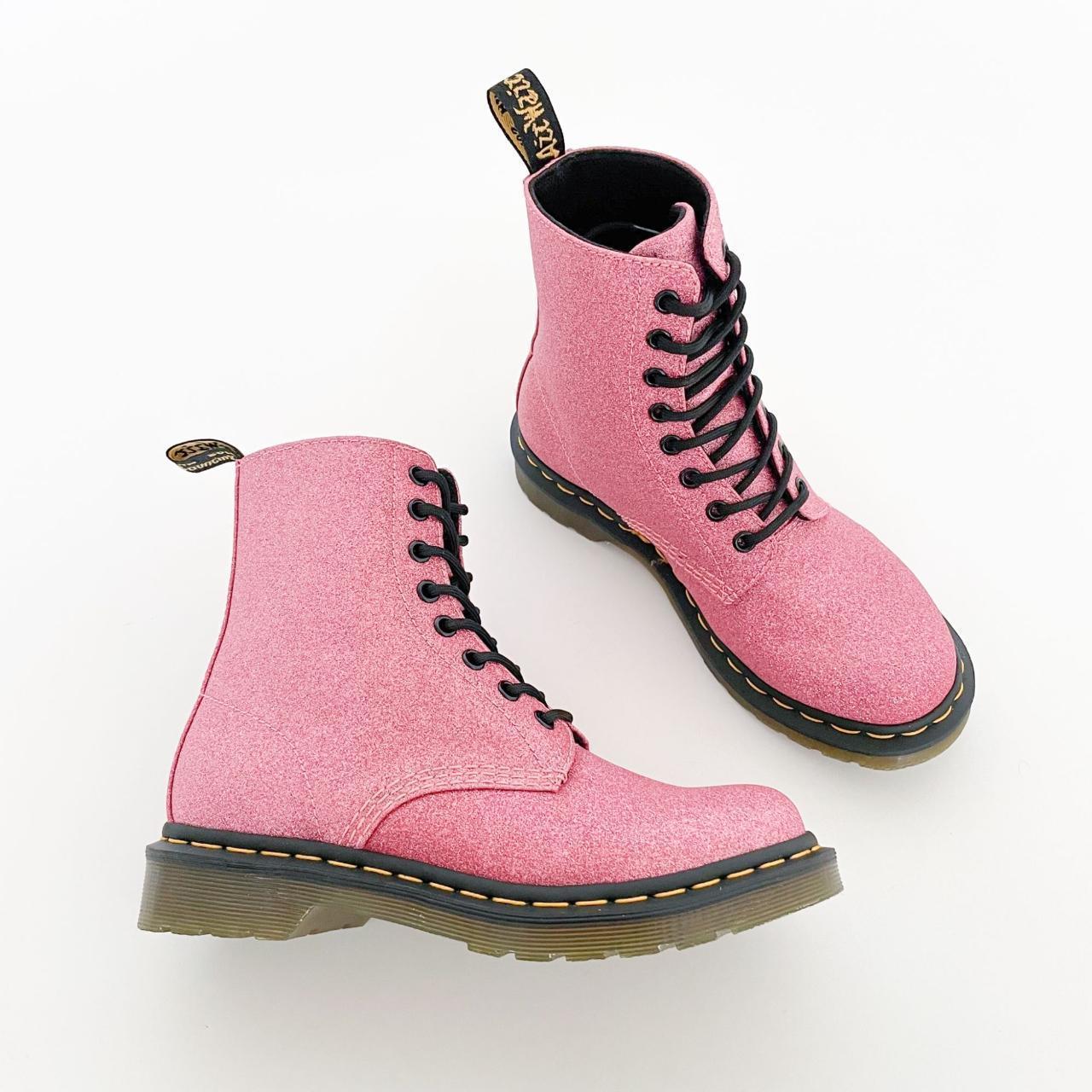 Dr martens store pascal glitter pink