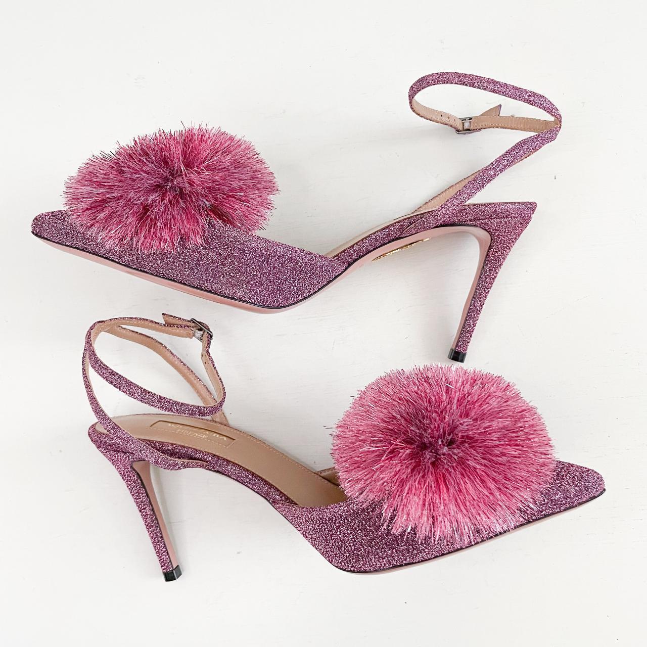 Aquazzura powder puff heels hot sale