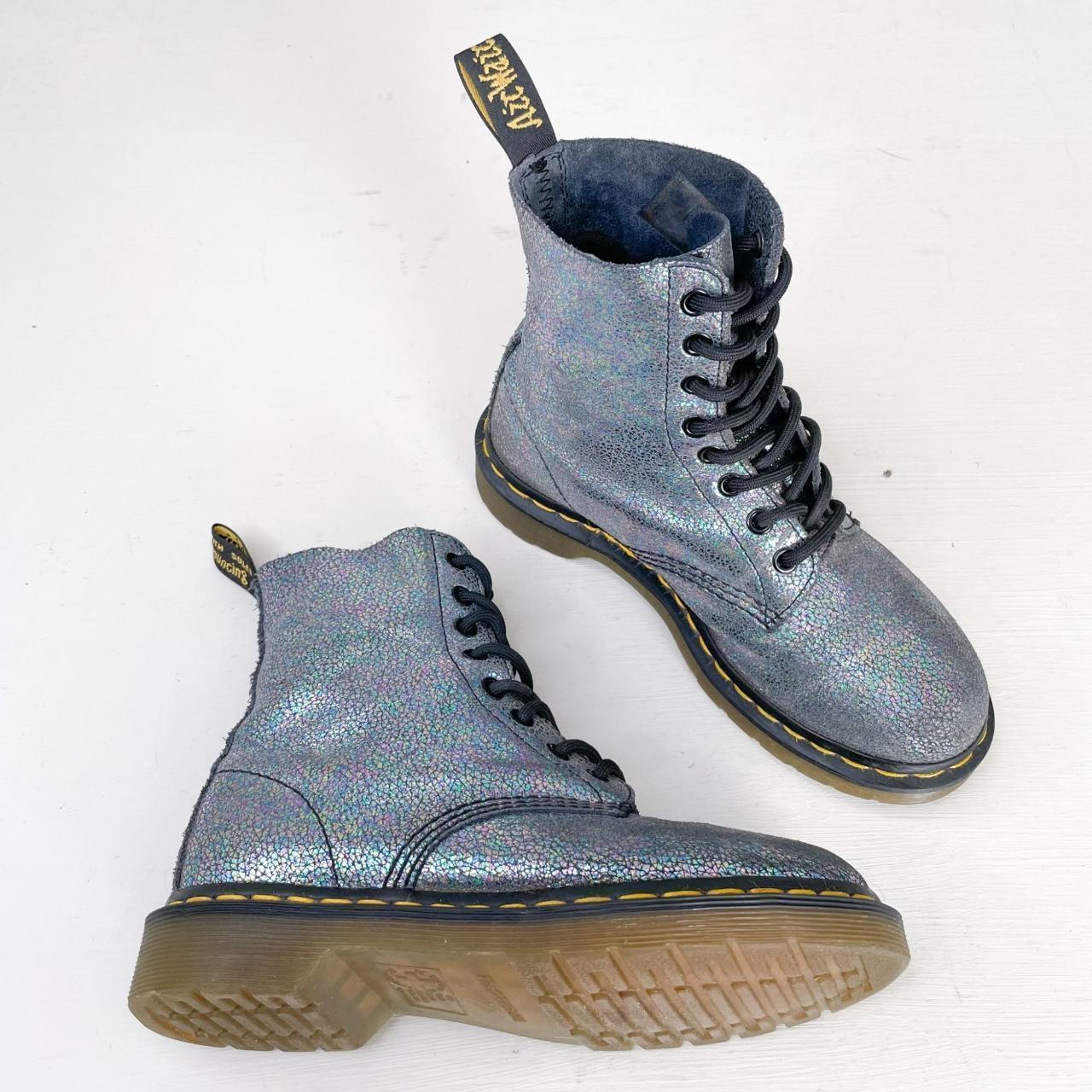 Dr martens pascal glitter on sale blue