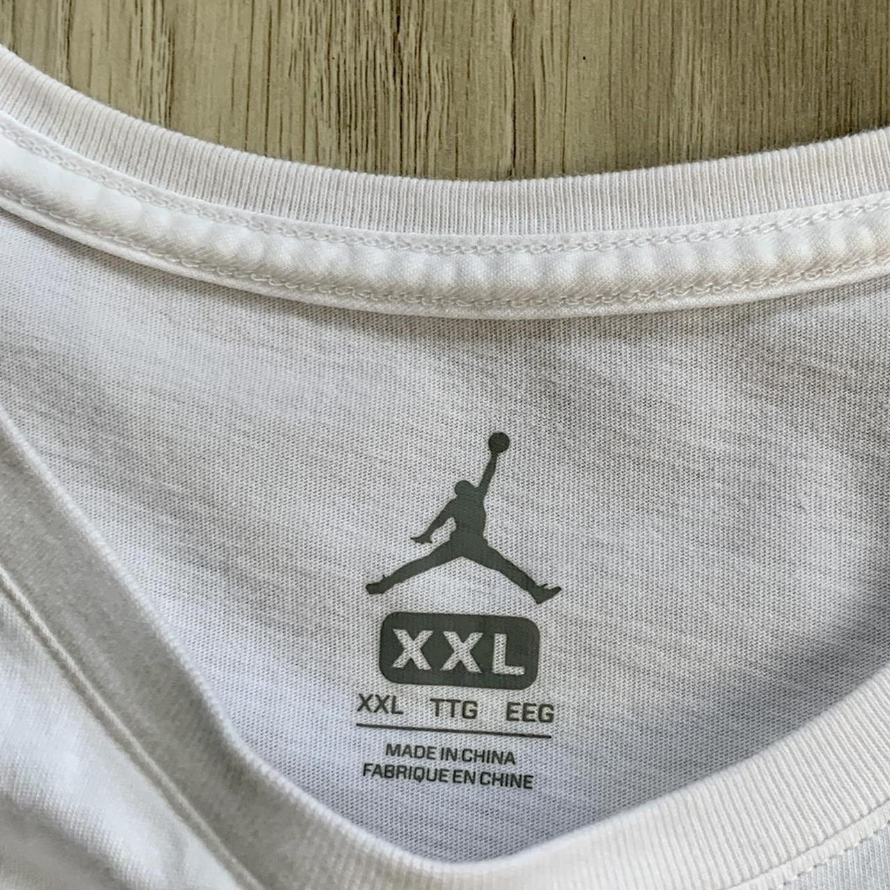 Jordan Men's White T-shirt | Depop