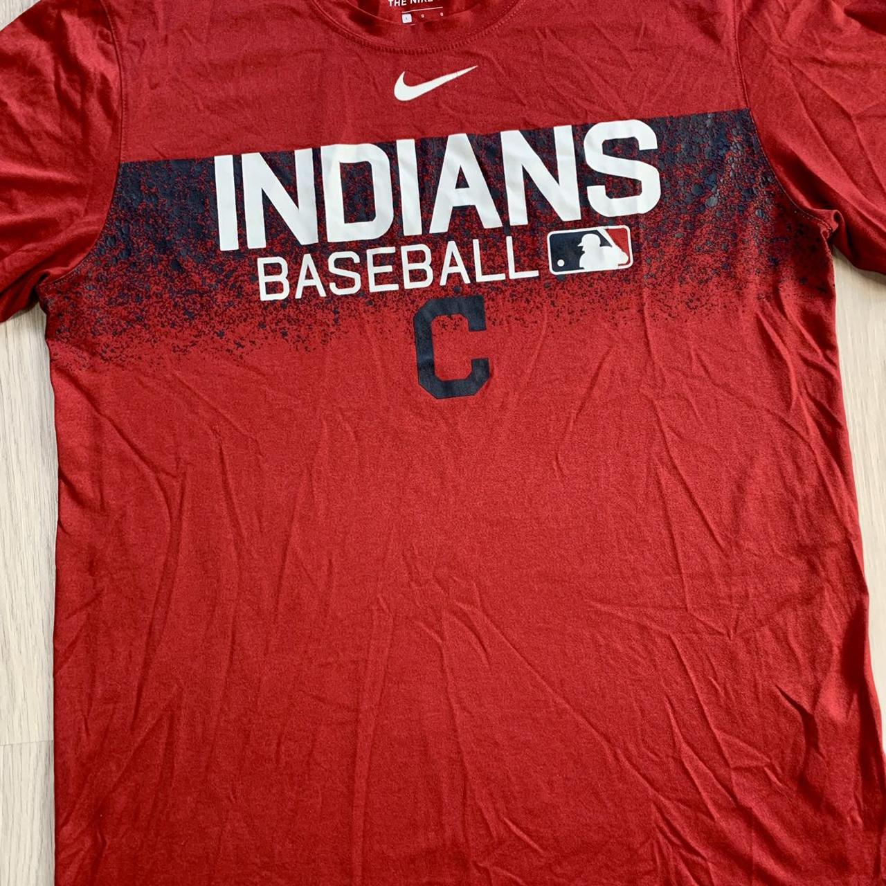 Nike Cleveland Indians Dri-Fit t shirt Size L #nike - Depop