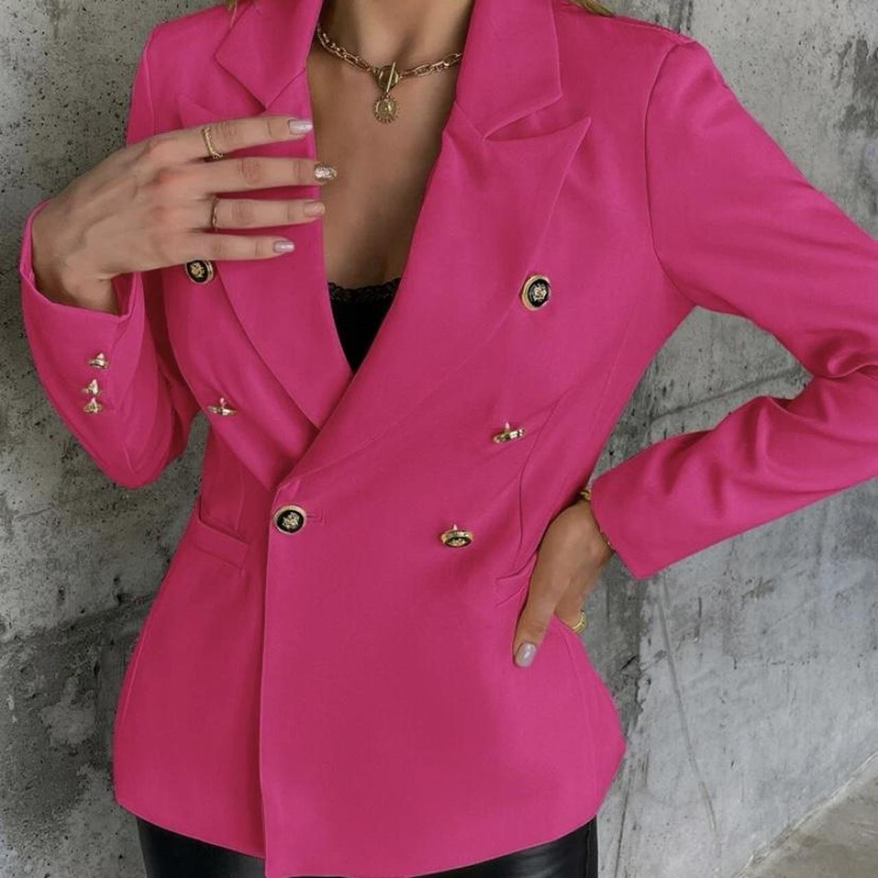 Hot pink blazer from SHEIN #shein #blazer #partywear - Depop