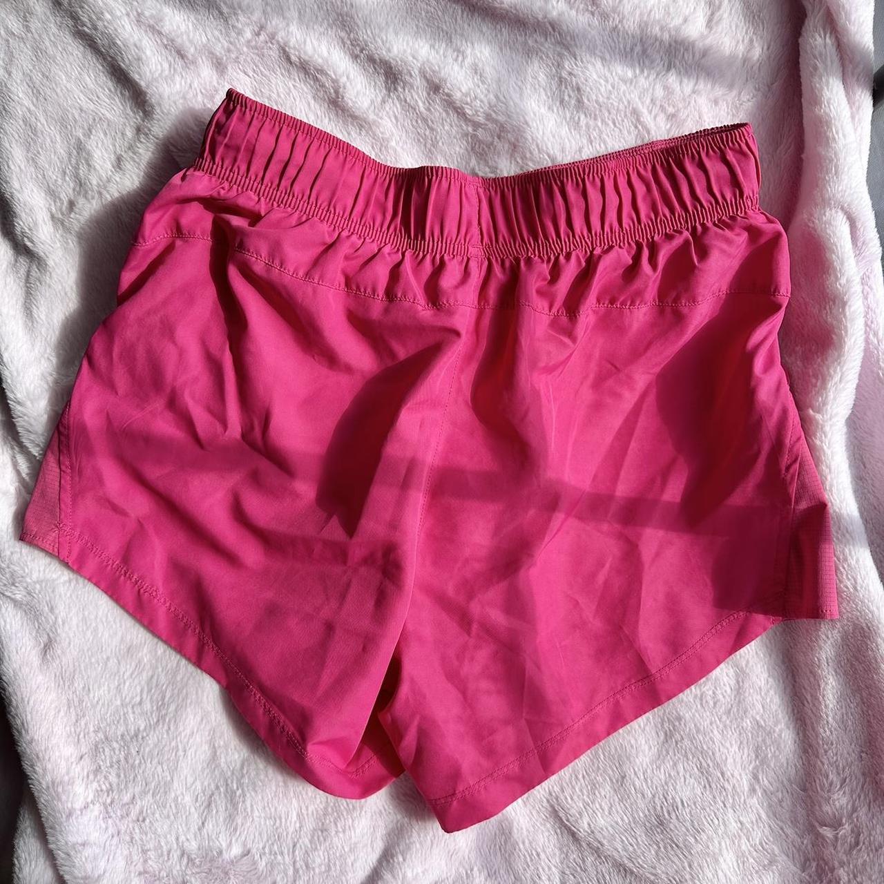 Bright neon pink athletic shorts Third pic is the... - Depop