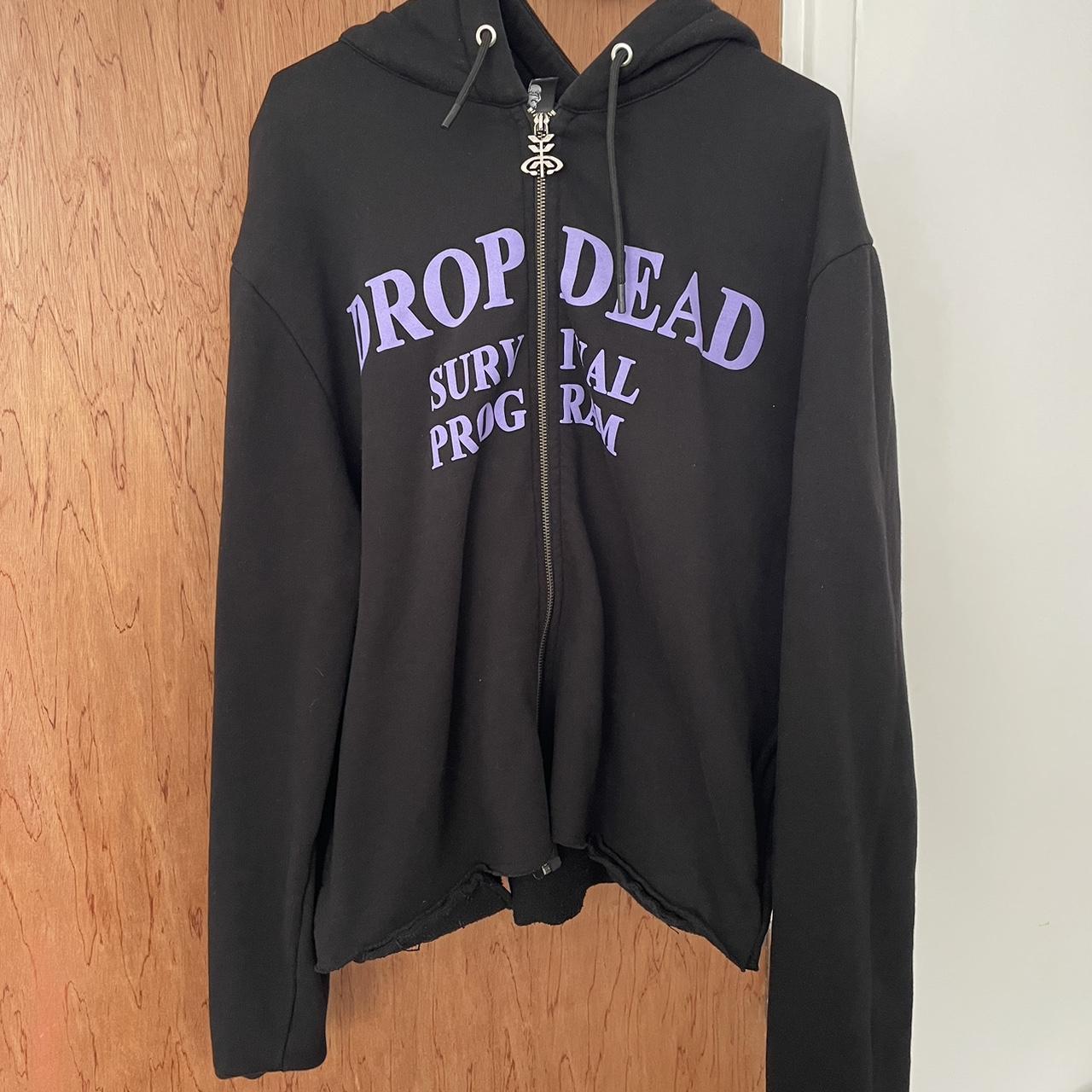 Drop dead Survival program hoodie, cropped hoodie...