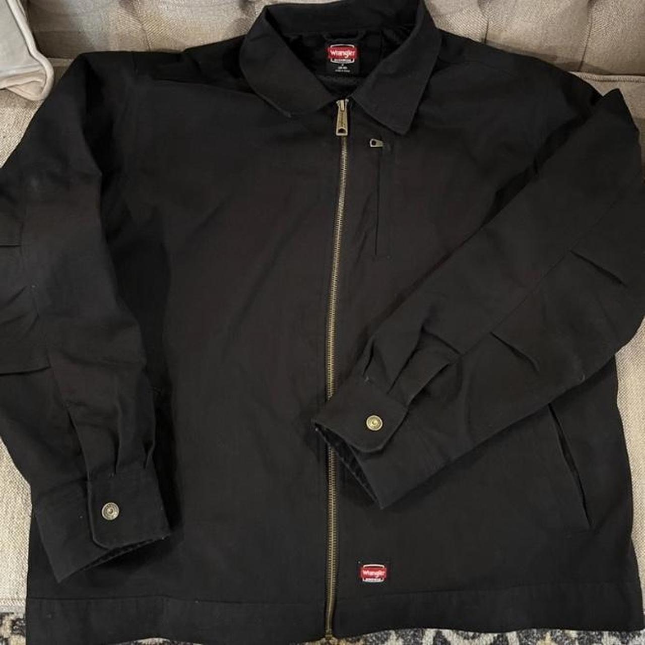 Wrangler Men's Black Jacket | Depop