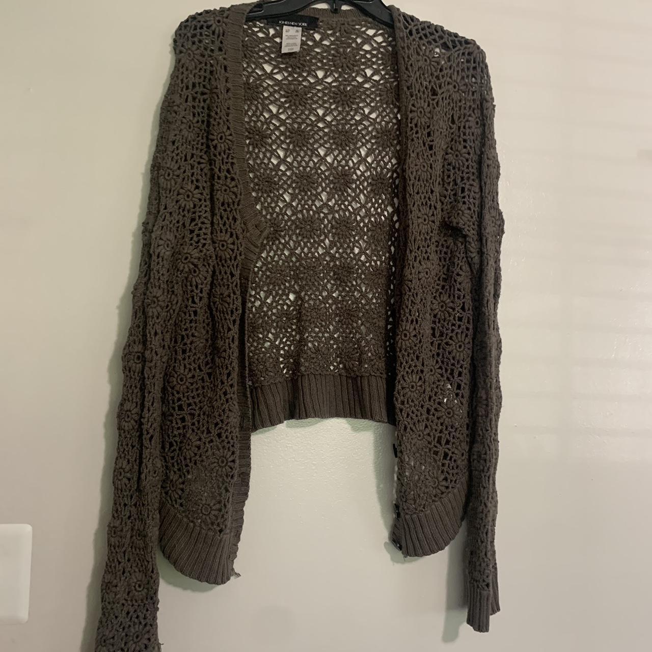 Brown croquet sweater ️ So cute So comfortable No... Depop