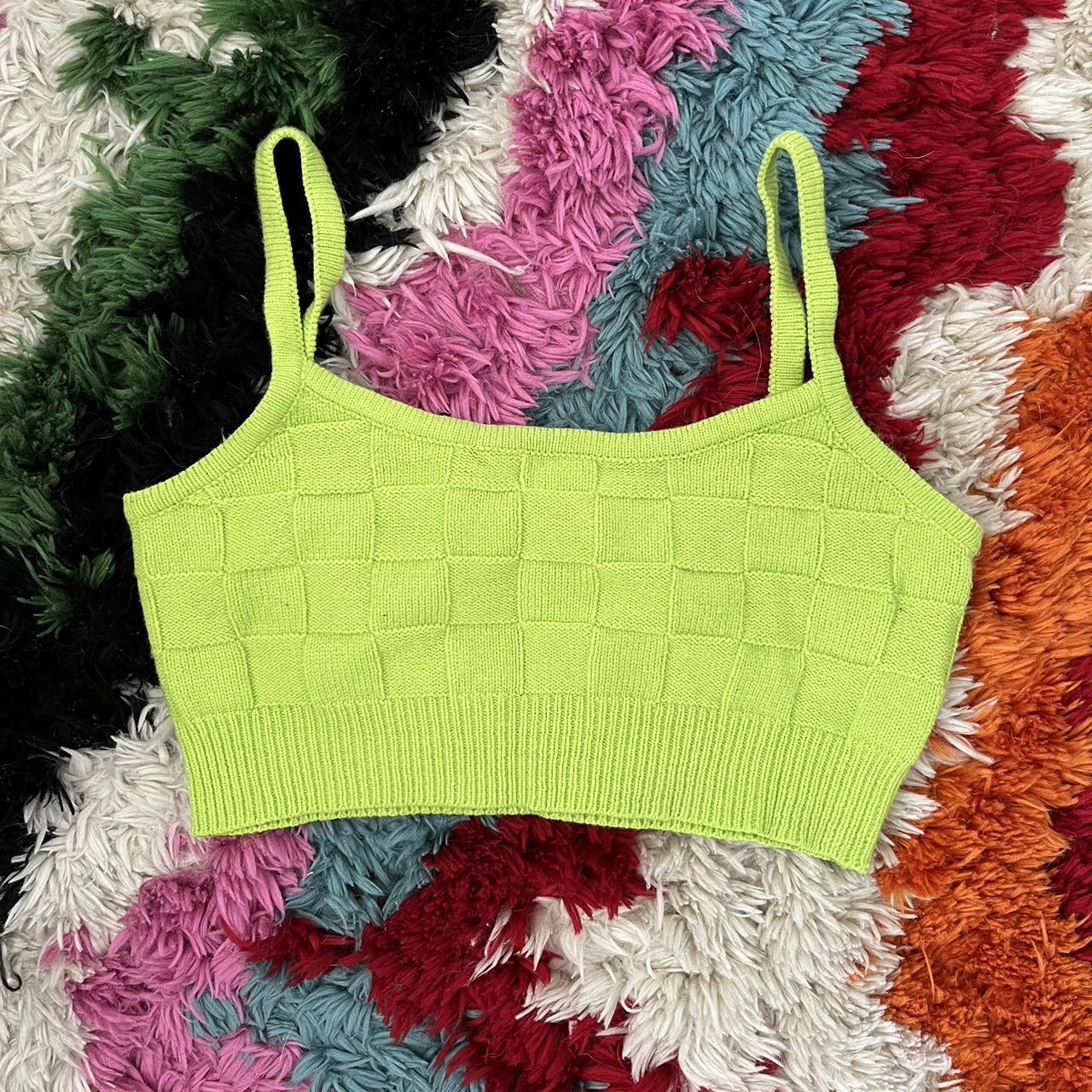 Emory Park Women's Green Crop-top | Depop